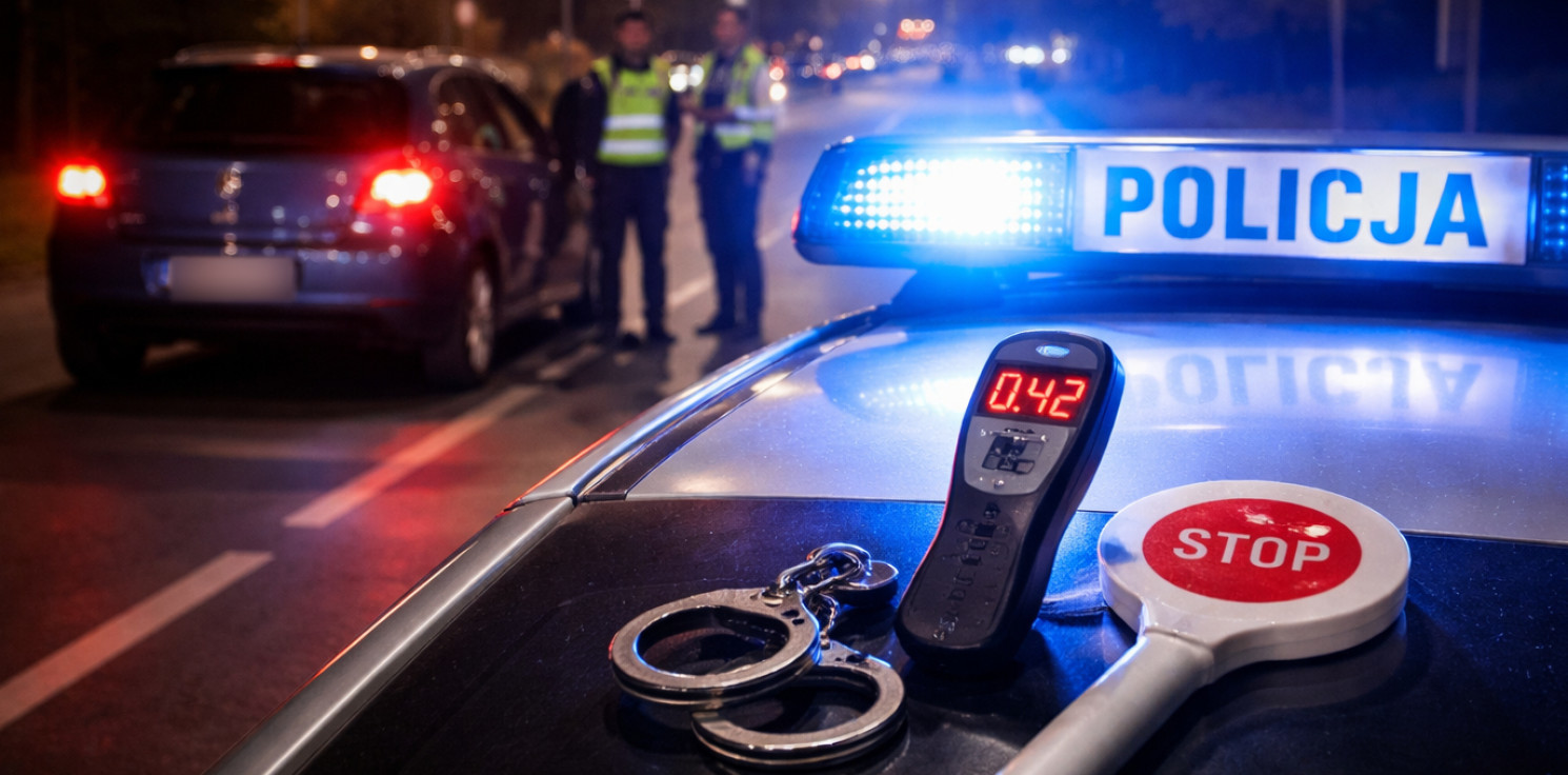 Region - Dostał 38 punktów karnych. Zaczęło się od niezatrzymania się przed znakiem "Stop"