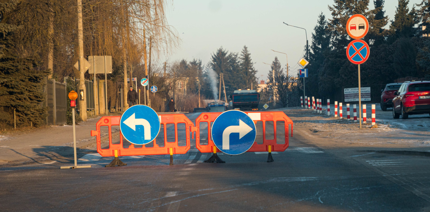 Inowrocław - Jest kolejna awaria. Zamknięto drogę