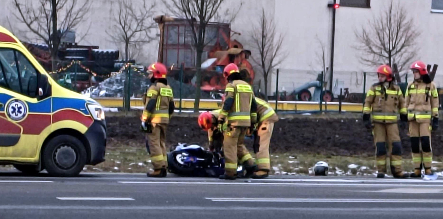 Kruszwica.online - Groźna kraksa koło Kruszwicy. Ranny motocyklista