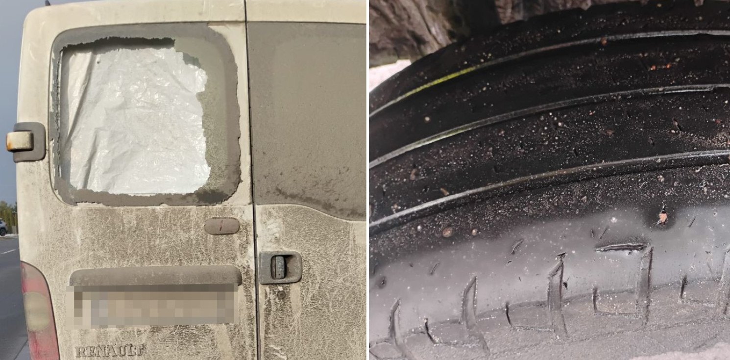 Gmina Inowrocław - Łyse opony, popękana szyba... i mandaty dla kierowcy dostawczaka