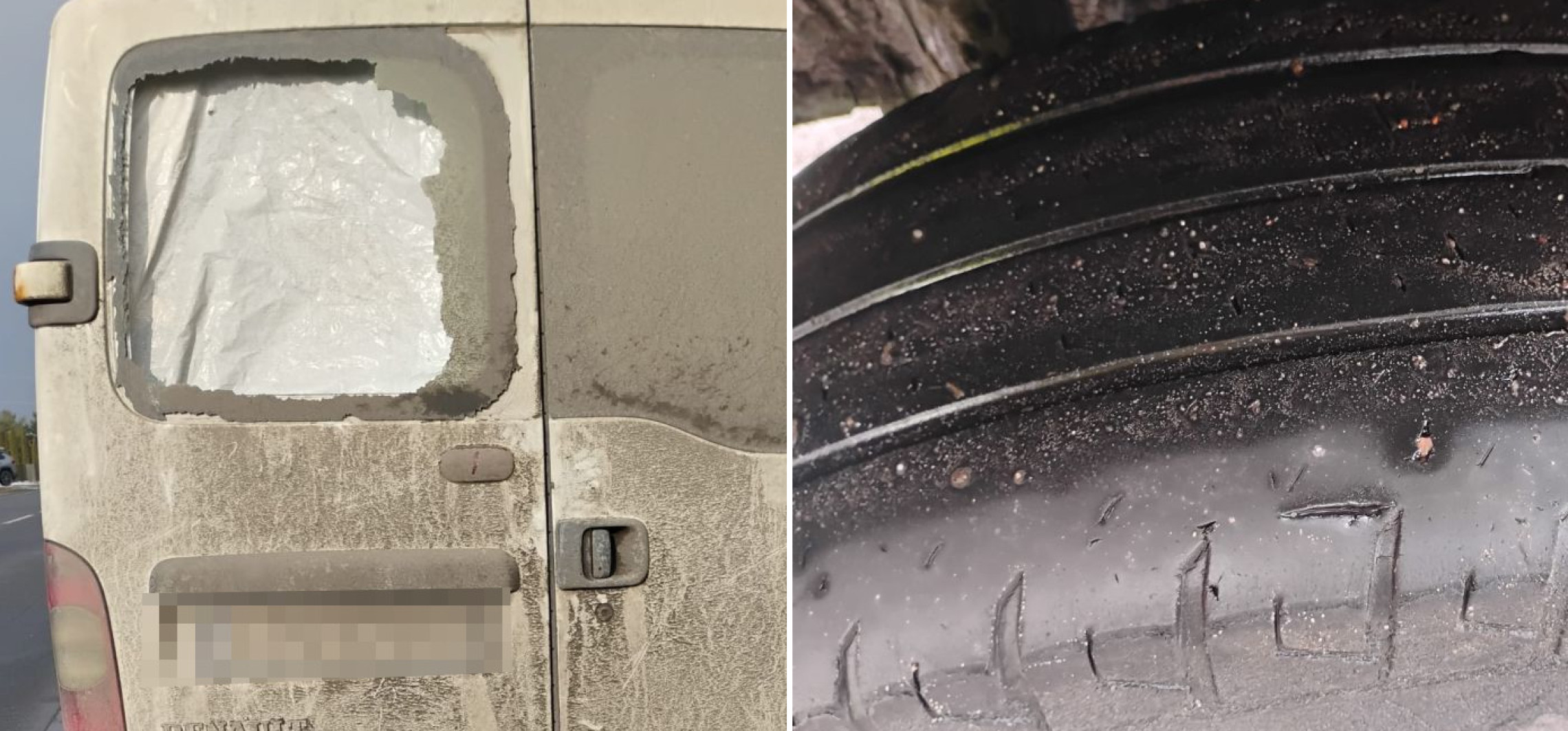 Łyse opony, popękana szyba... i mandaty dla kierowcy dostawczaka