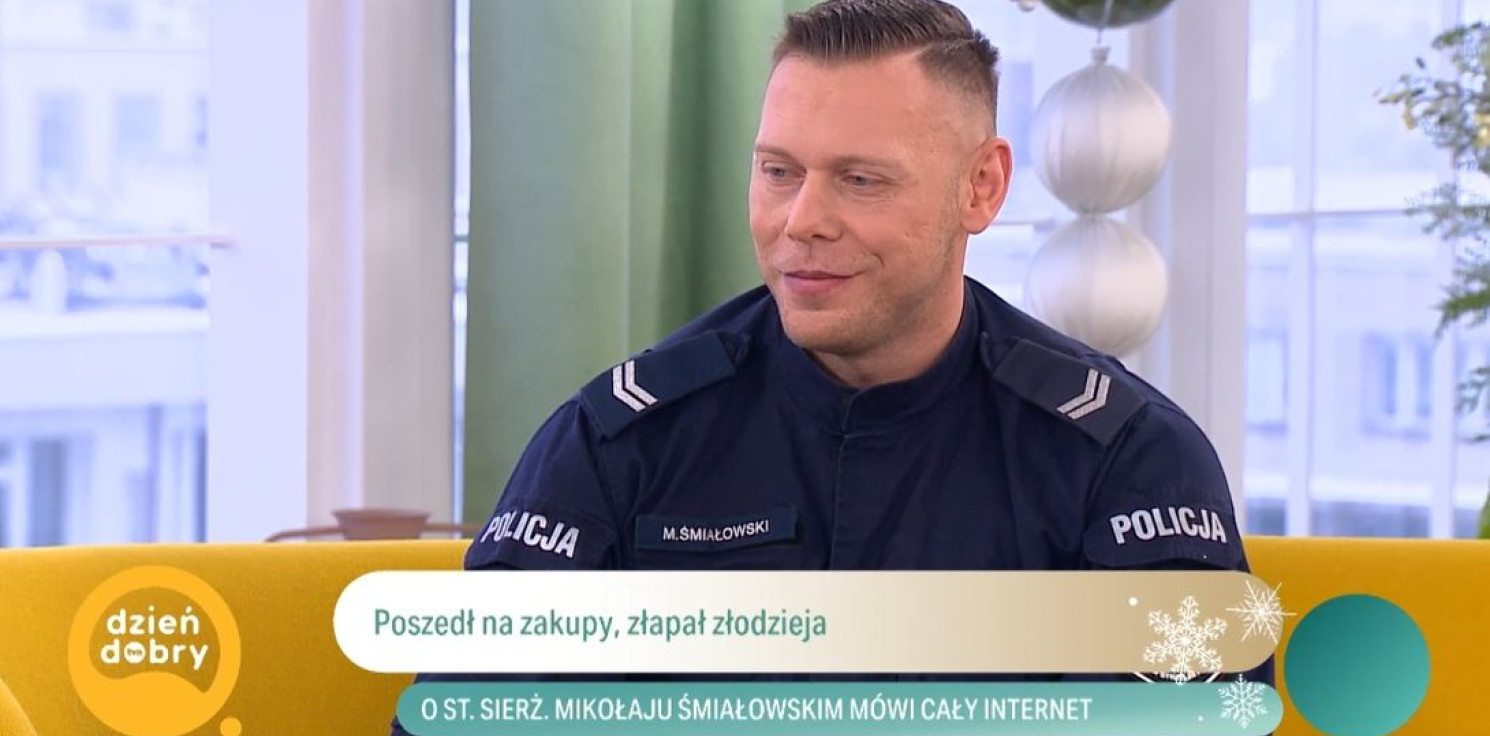 Inowrocław - Inowrocławski policjant trafił do Dzień Dobry TVN