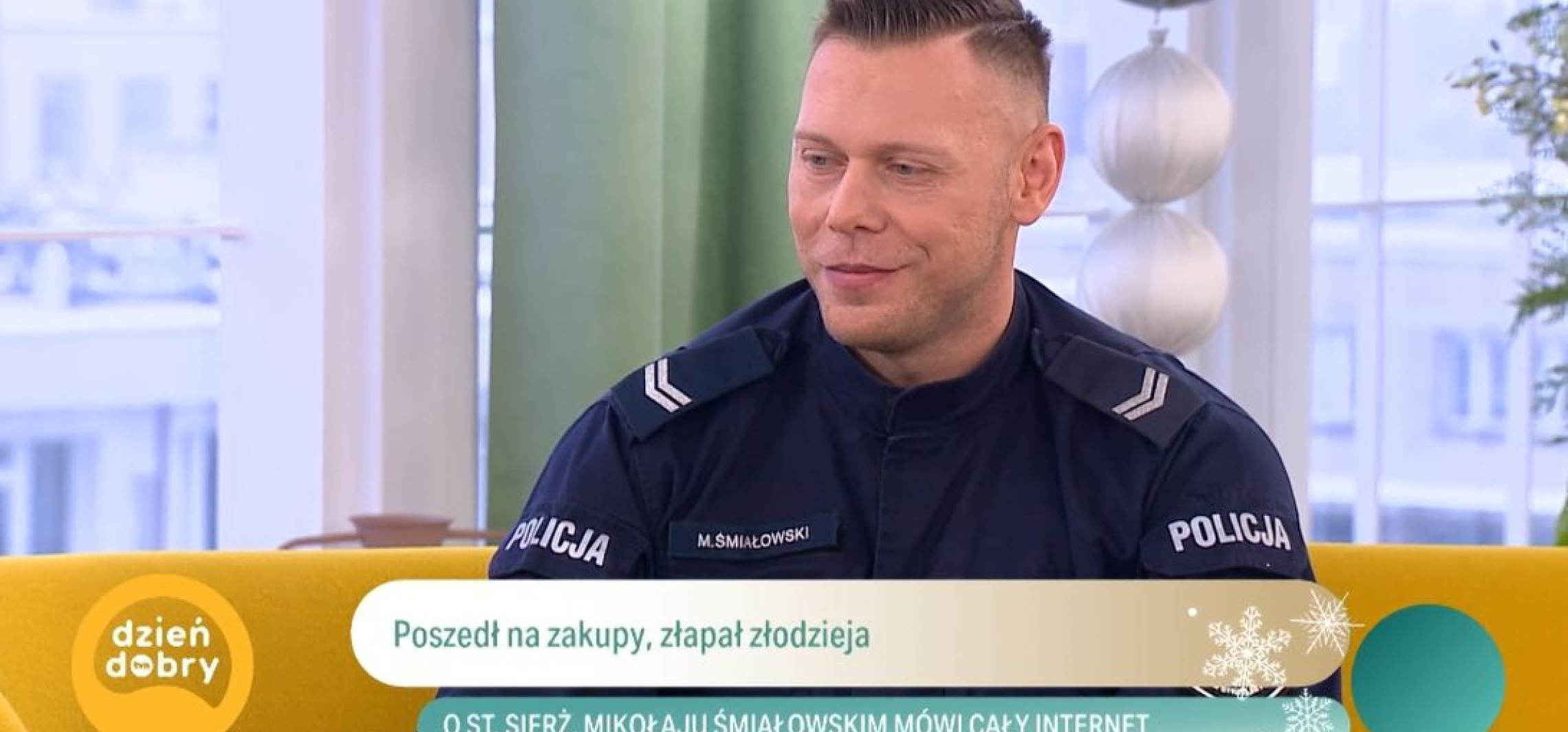 Inowrocławski policjant trafił do Dzień Dobry TVN