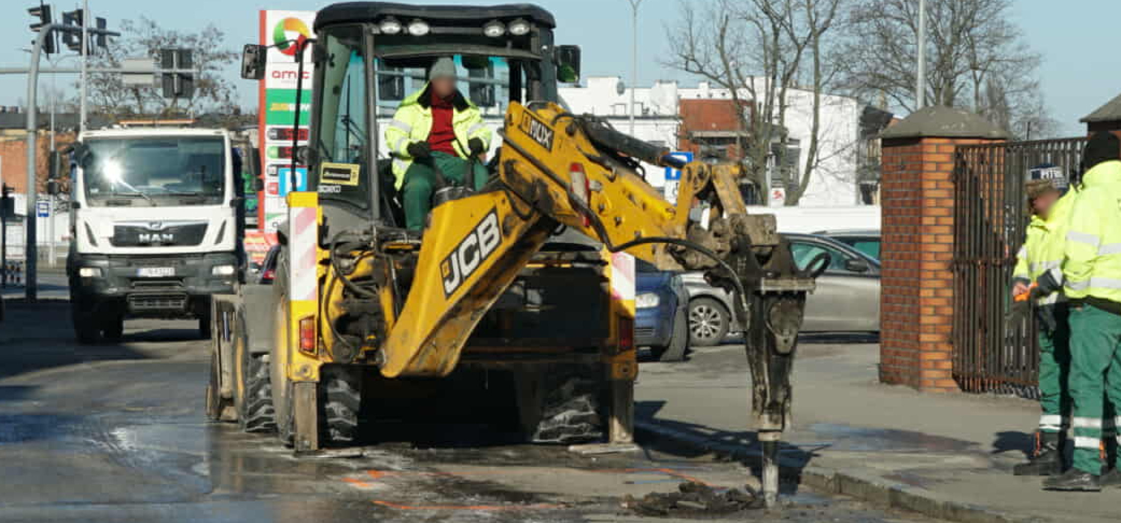 Awaria wodociągowa w centrum Inowrocławia