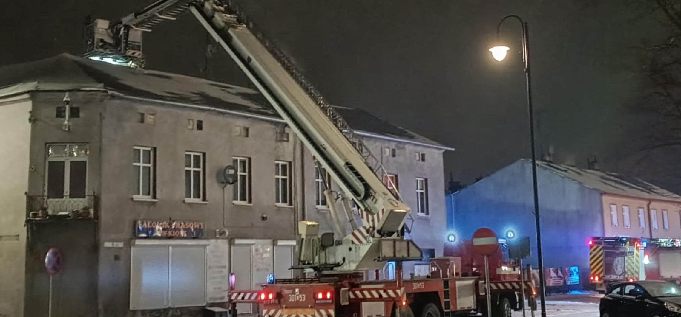 Pożar na Rynku w Kruszwicy. Dwa zastępy w akcji