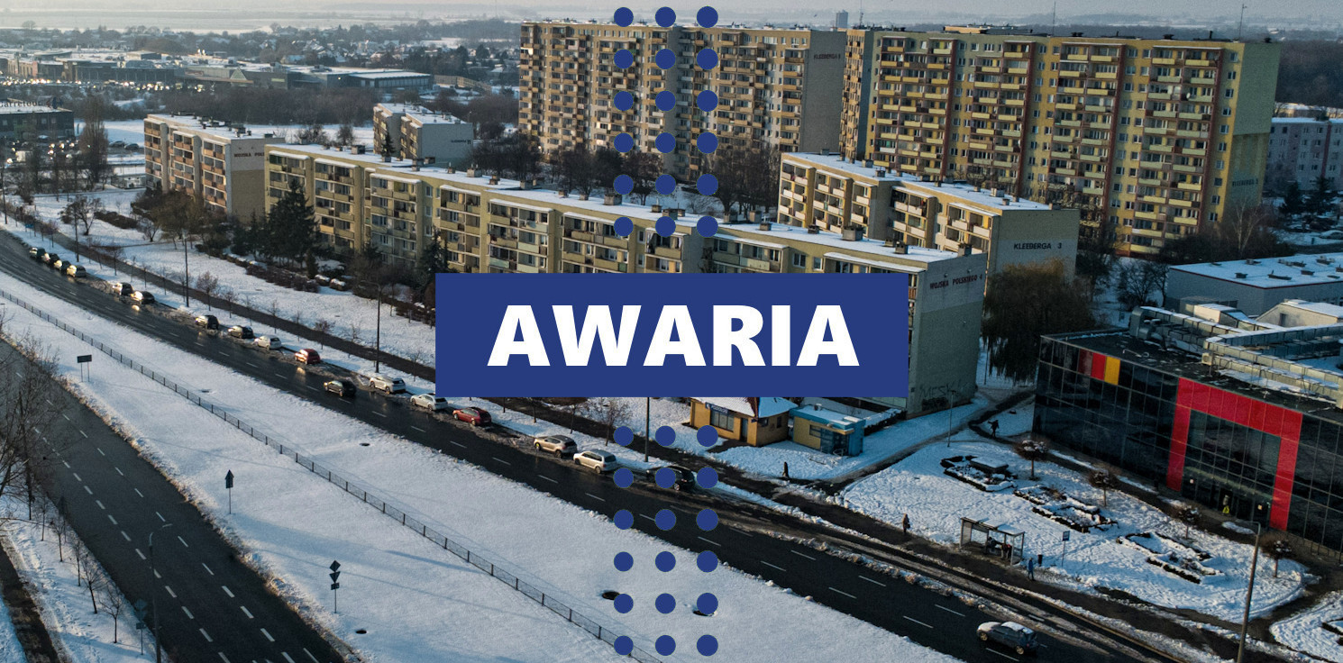 Inowrocław - Awaria wodociągowa na osiedlu Rąbin