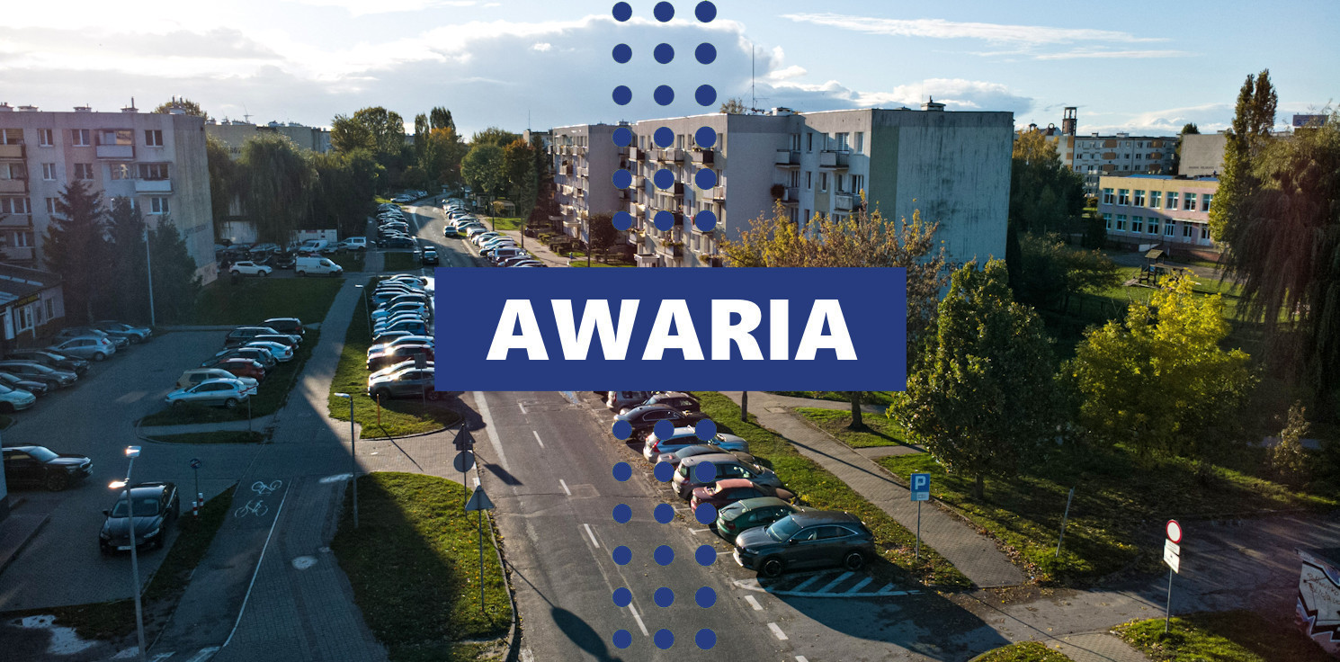 Inowrocław - Awaria wodociągowa na osiedlu Rąbin