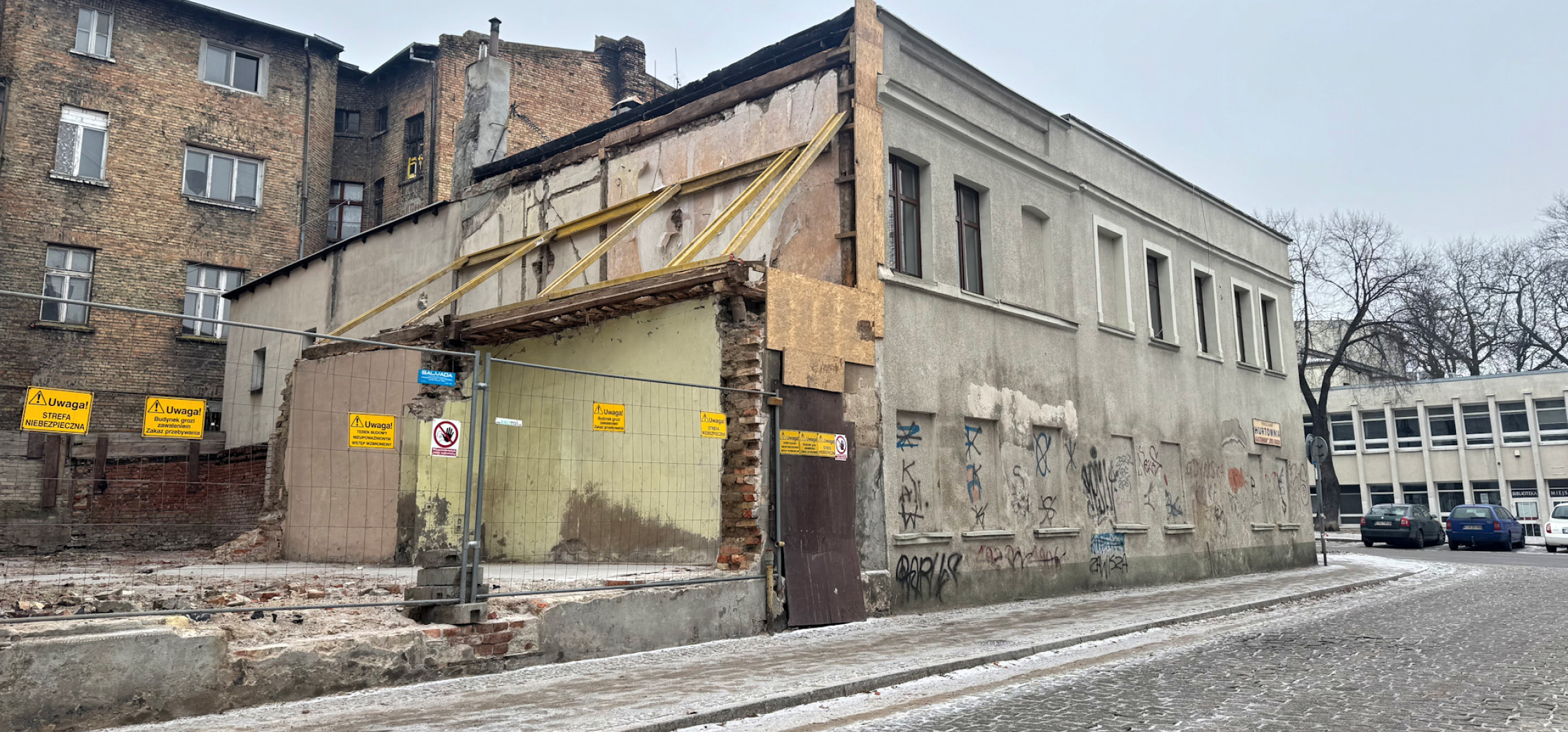 Pusta działka zamiast kamienicy. Nowy widok w centrum Inowrocławia