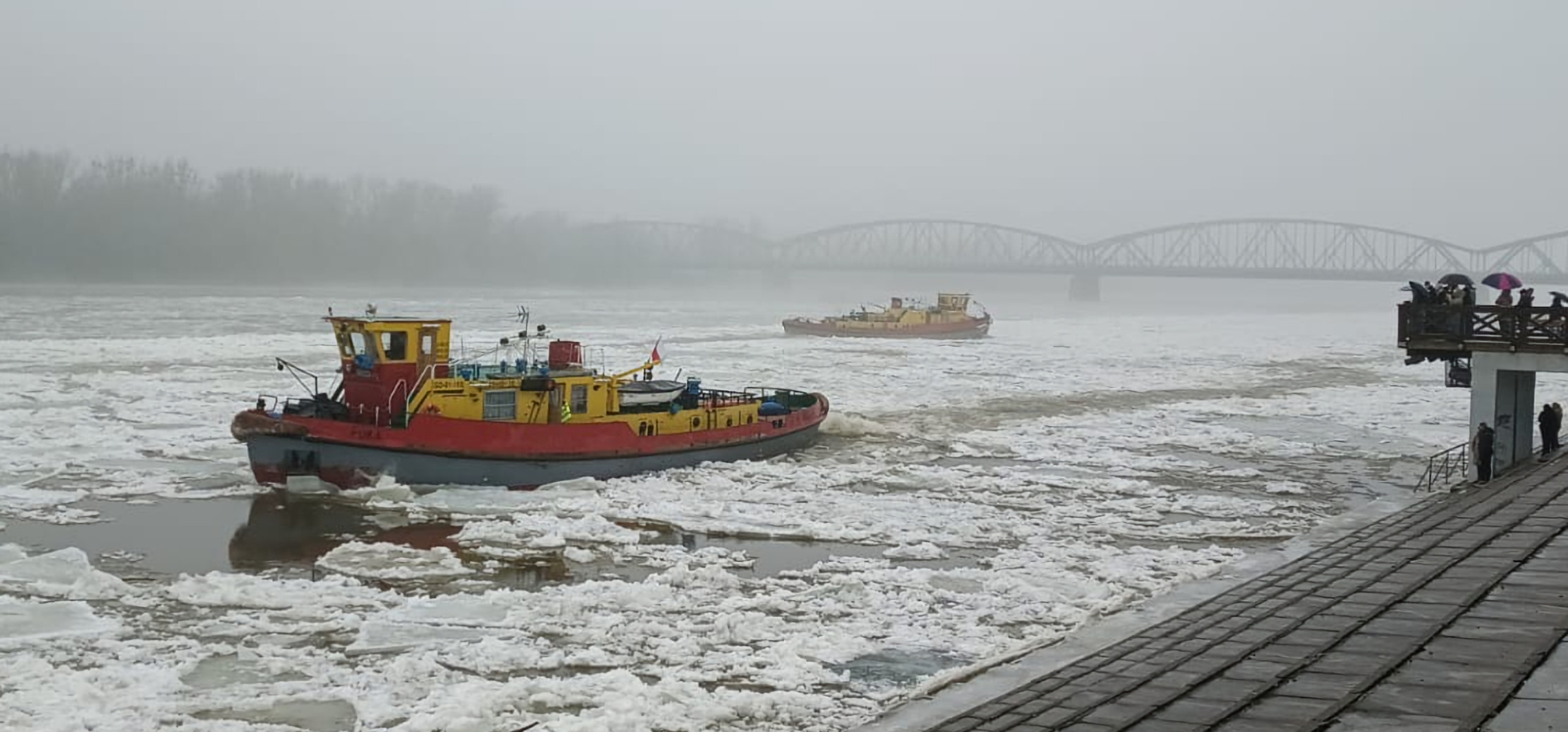 Zaglądamy do Torunia, a tam... lodołamacze w akcji