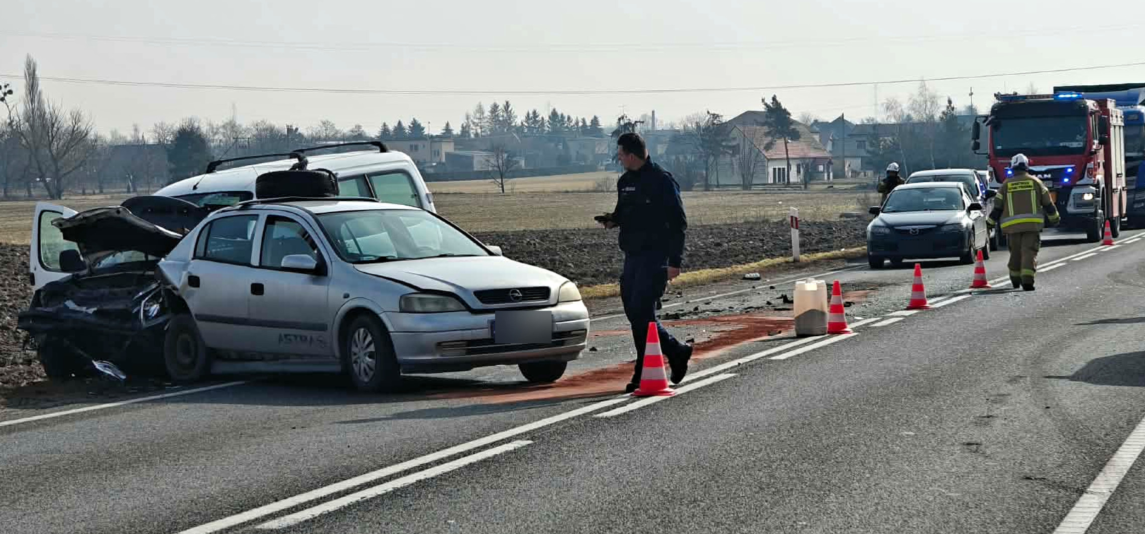 Tak doszło do wypadku na drodze z Inowrocławia do Bydgoszczy (video)