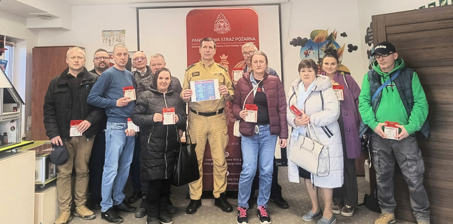 Inowrocław - Czujki dymu trafiły do 17 mieszkańców