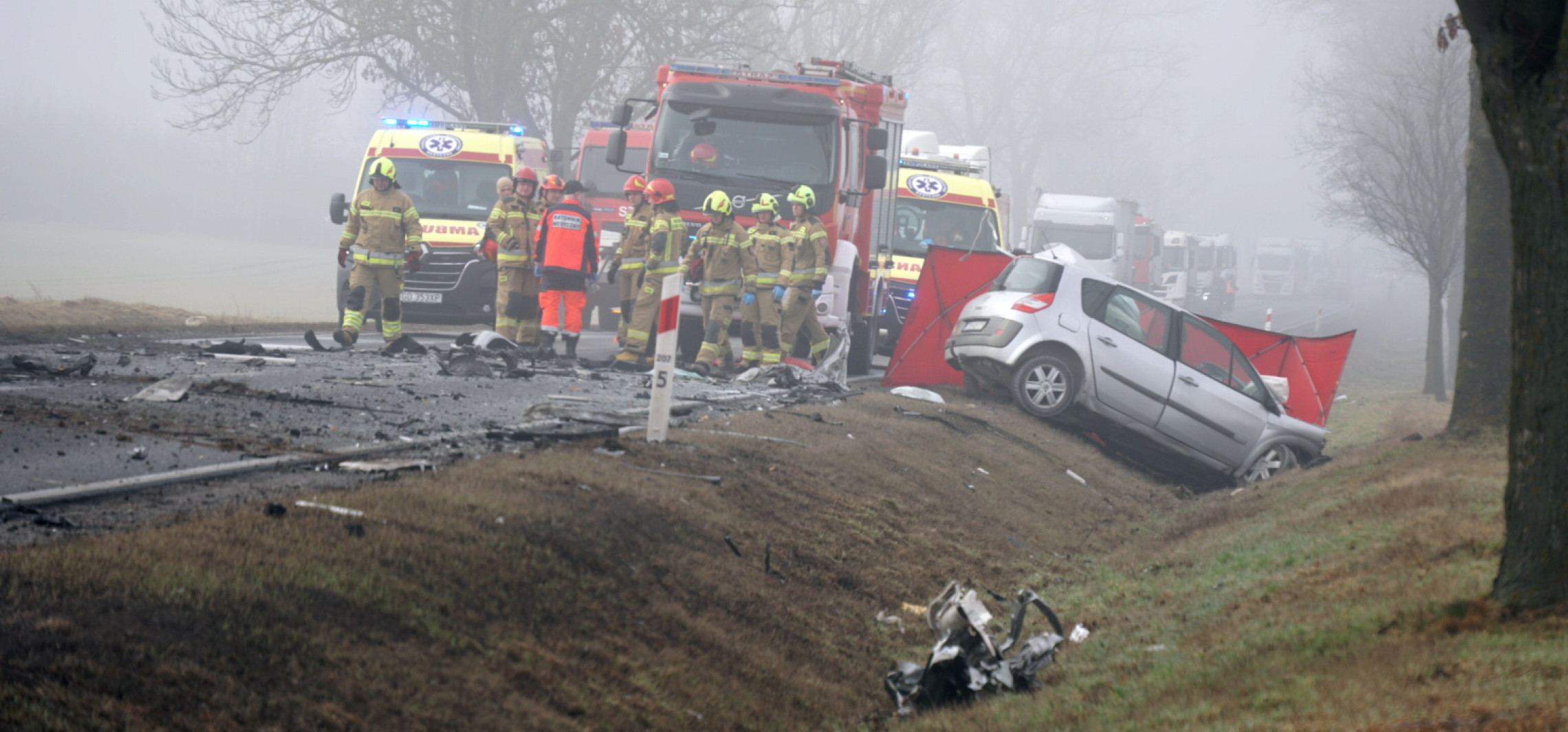 Śmiertelny wypadek na trasie do Torunia. Nie żyje 40-latek, droga zablokowana