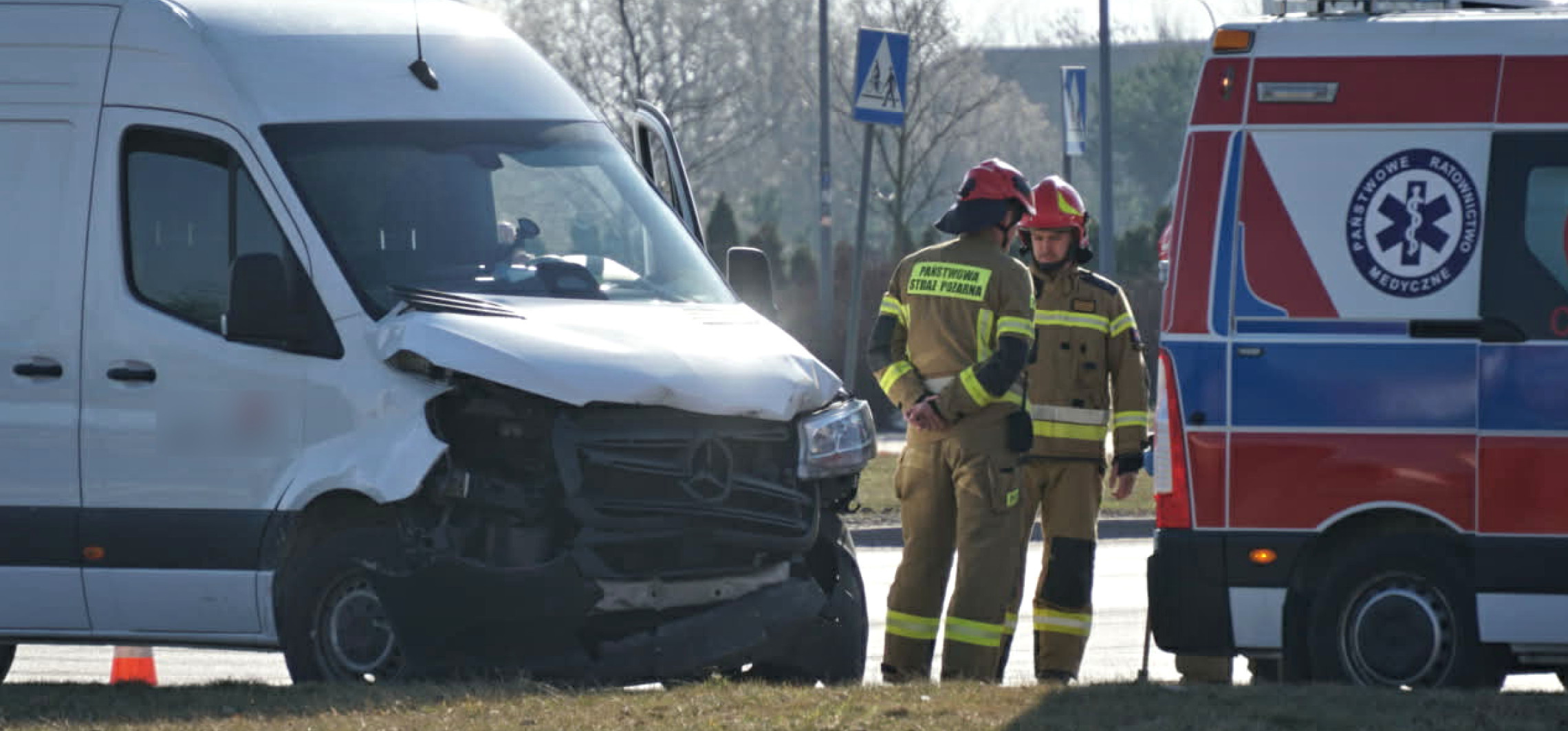 Poranna kraksa na Rąbinie. Na miejscu wszystkie służby