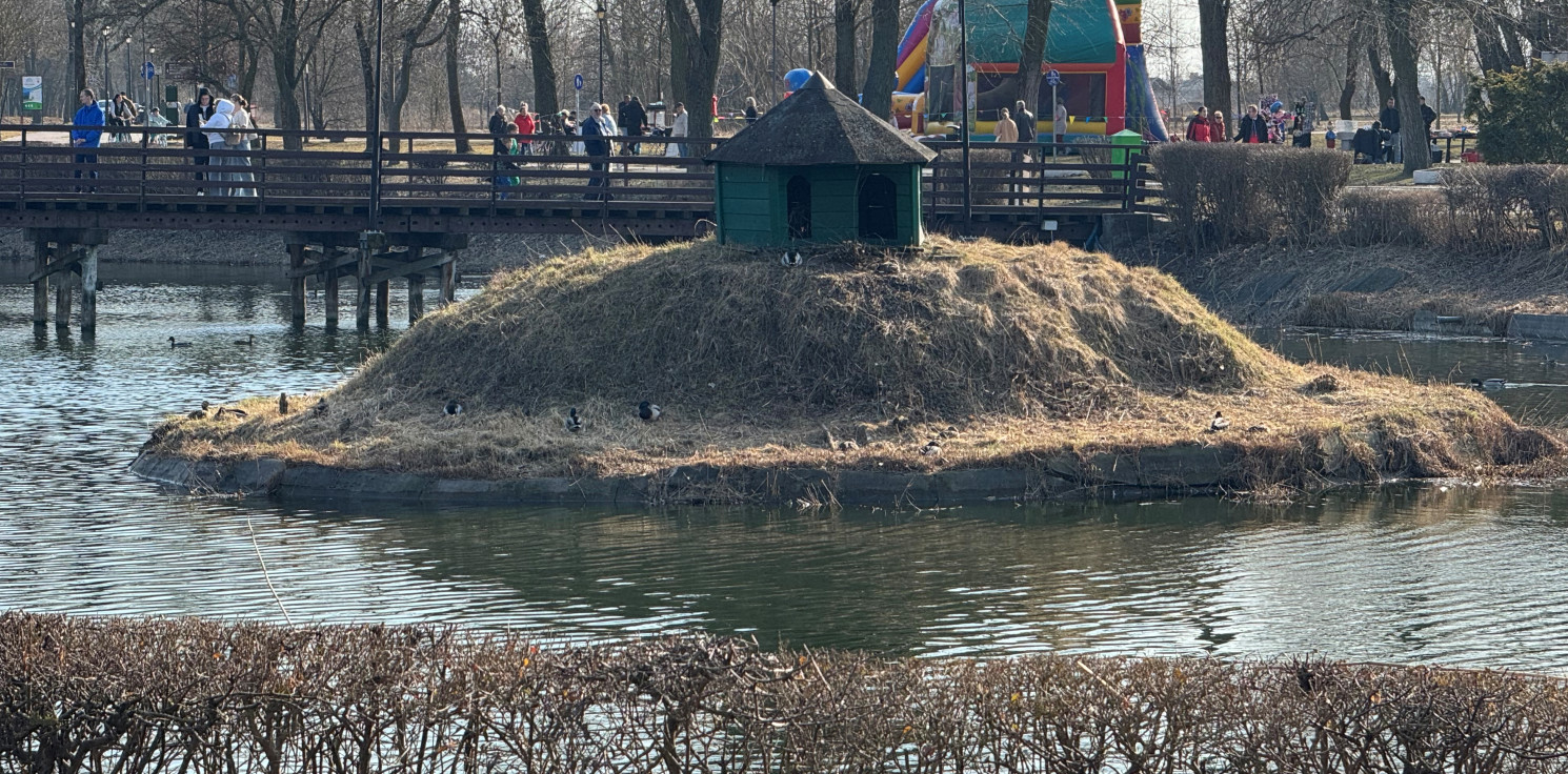 Inowrocław - Spacerowicze w Parku Solankowym. Słońce przyciągnęło mieszkańców