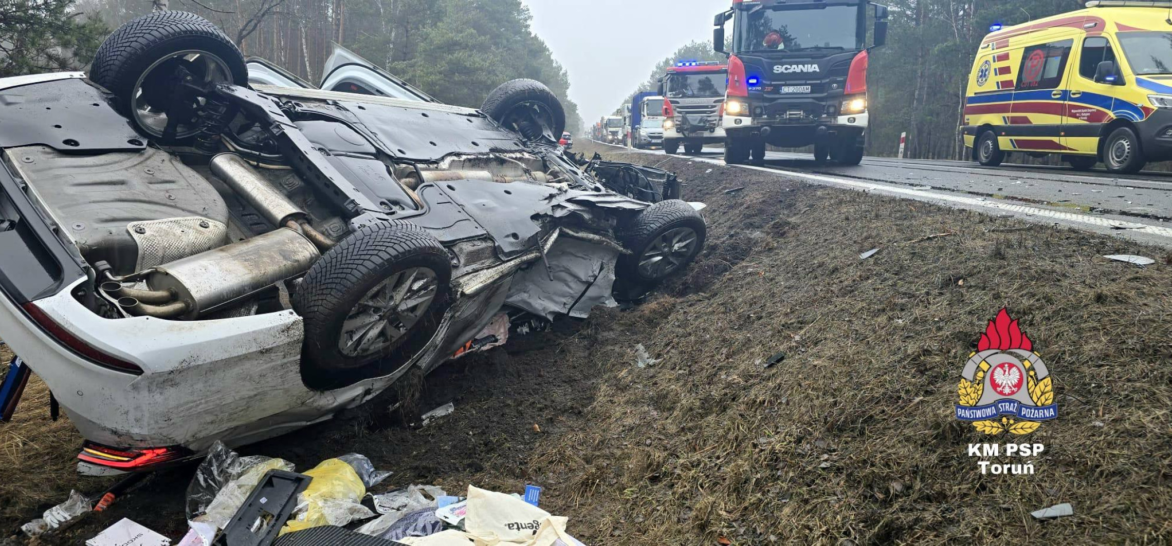 Znów groźny wypadek na trasie do Torunia