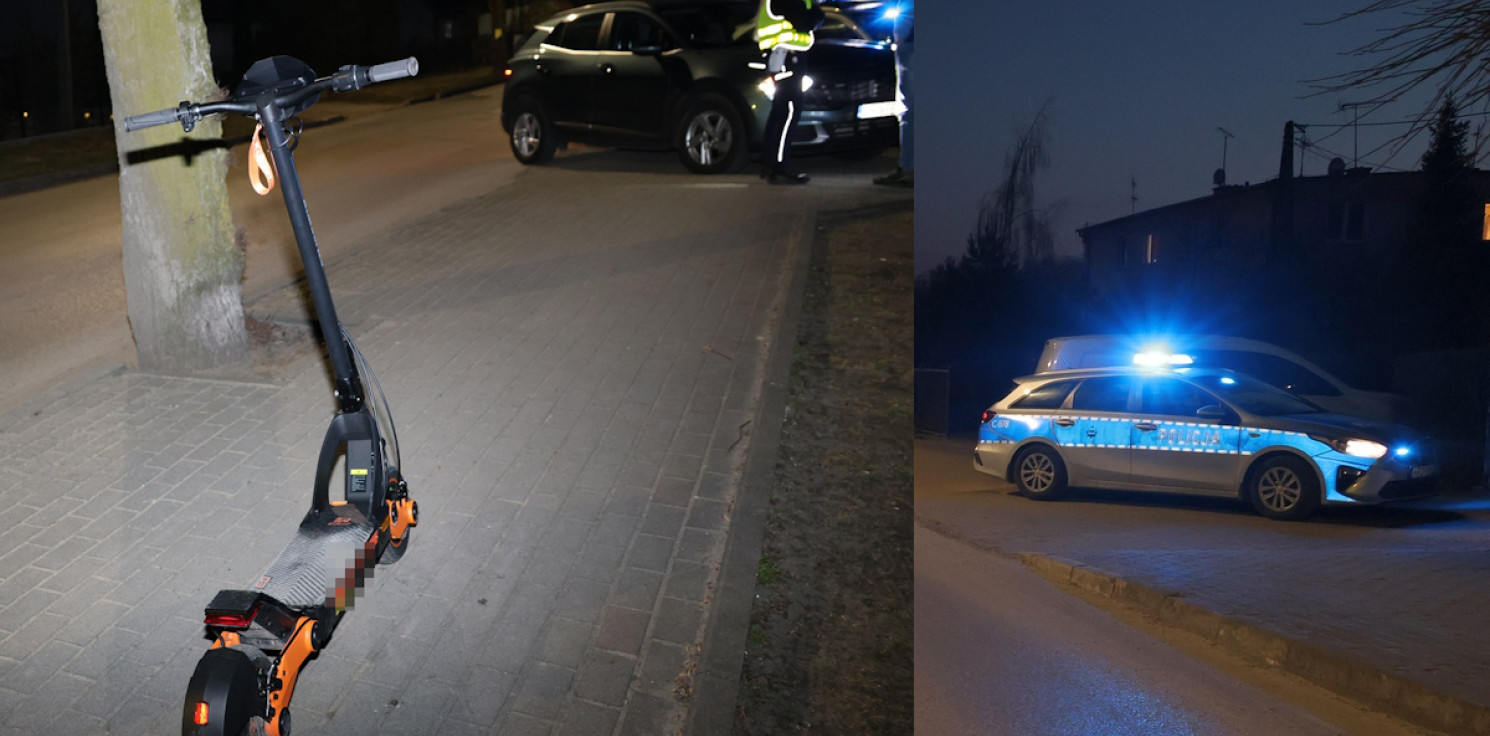 Radziejów - Przejażdżka hulajnogą zakończyła się w szpitalu