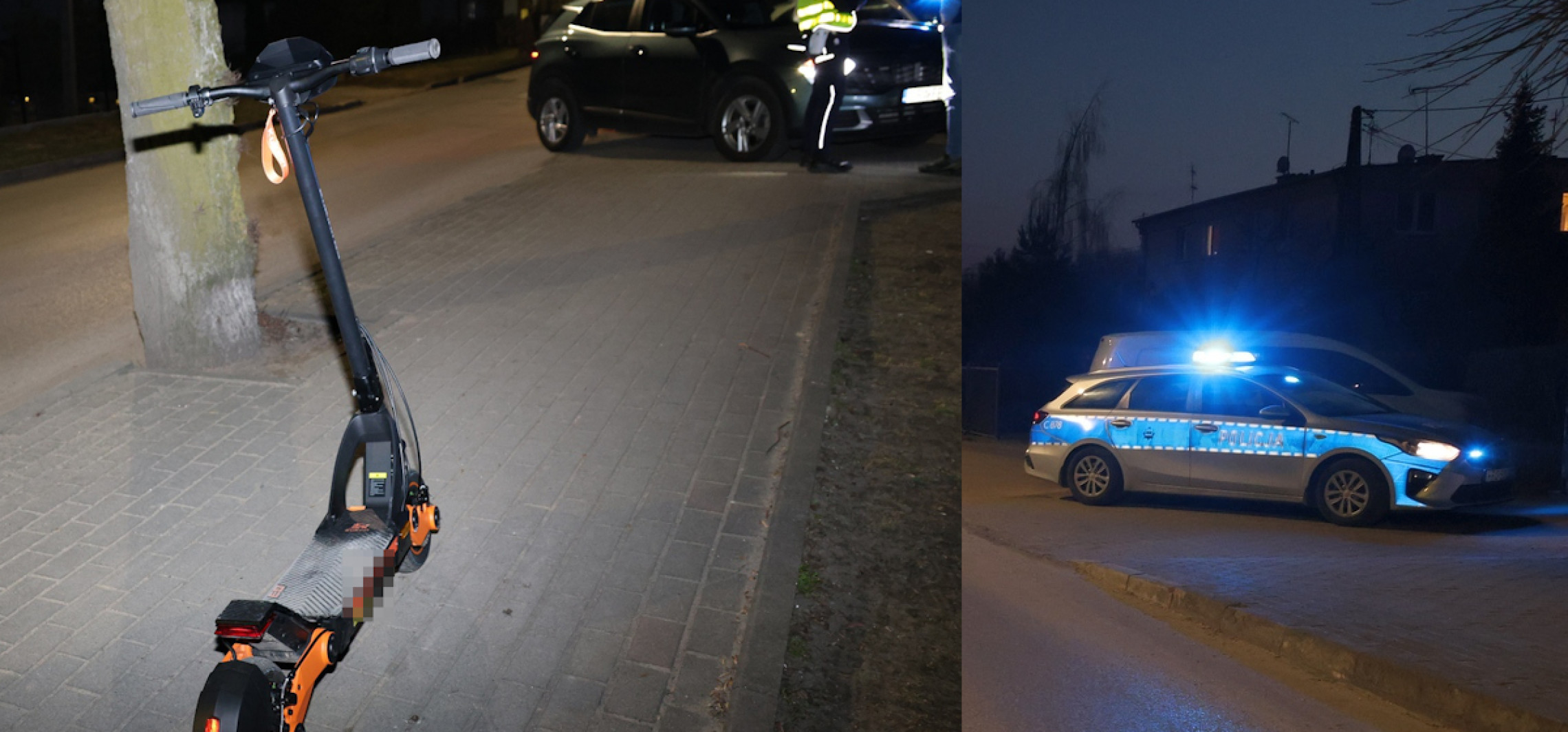 Przejażdżka hulajnogą zakończyła się w szpitalu