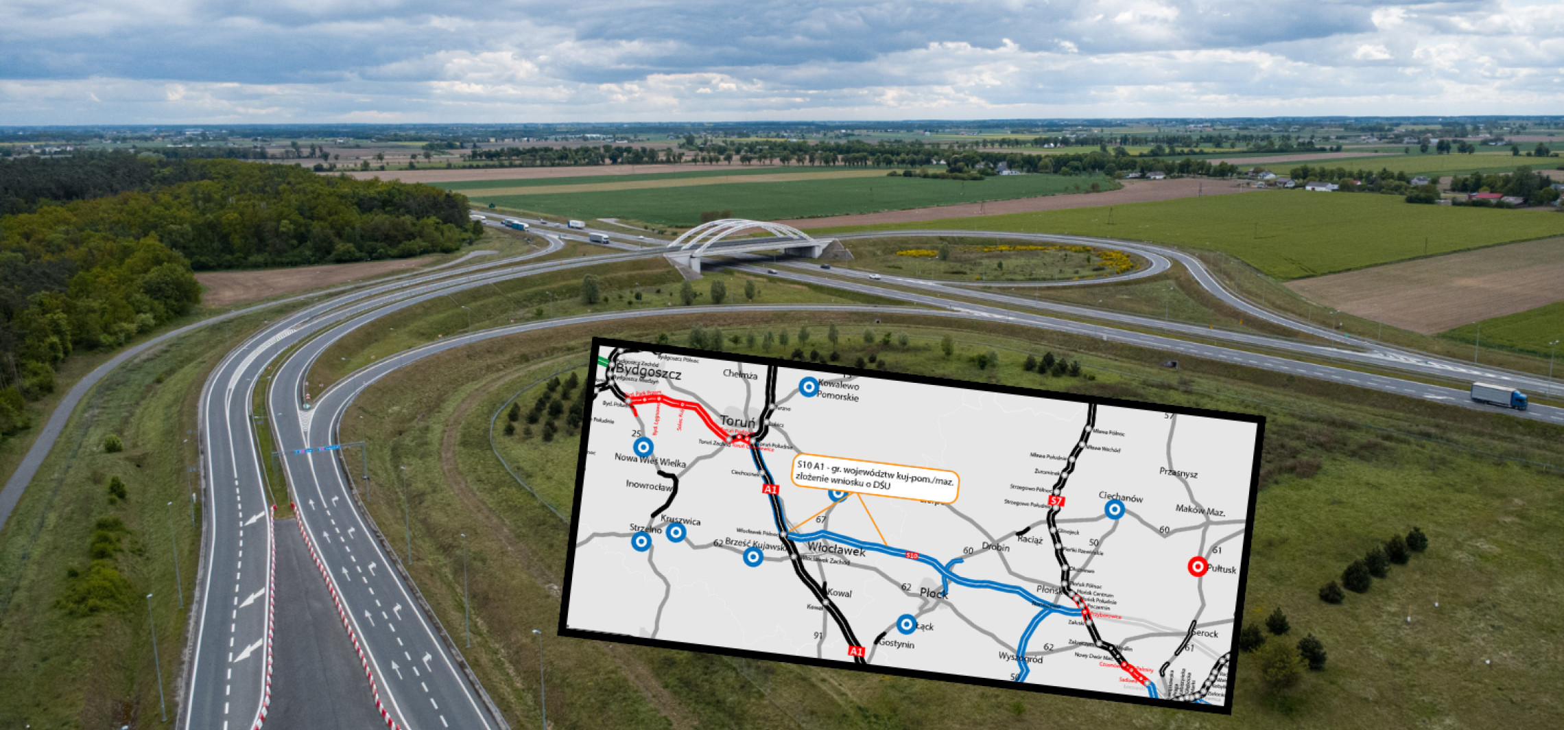 Z Inowrocławia do Warszawy nową drogą. Wybrano dla nas korzystniejszy wariant