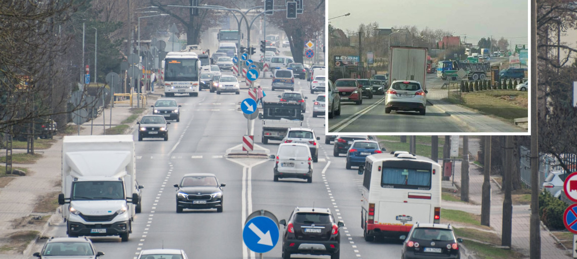 Uciążliwe korki na wjeździe do Mątew. Szybko się nie skończą