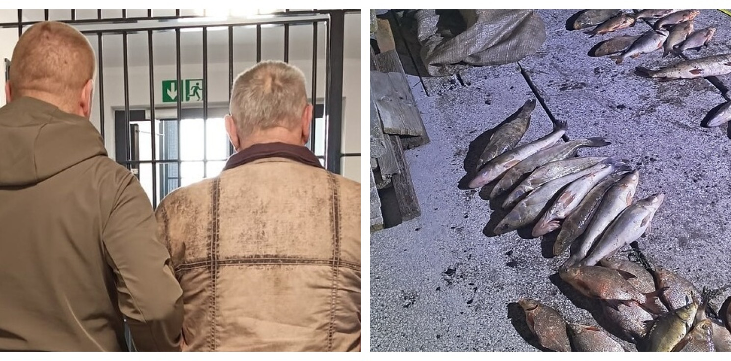 Pakość.online - Kłusownik wpadł na gorącym uczynku. Nielegalnie odłowił 30 kg ryb