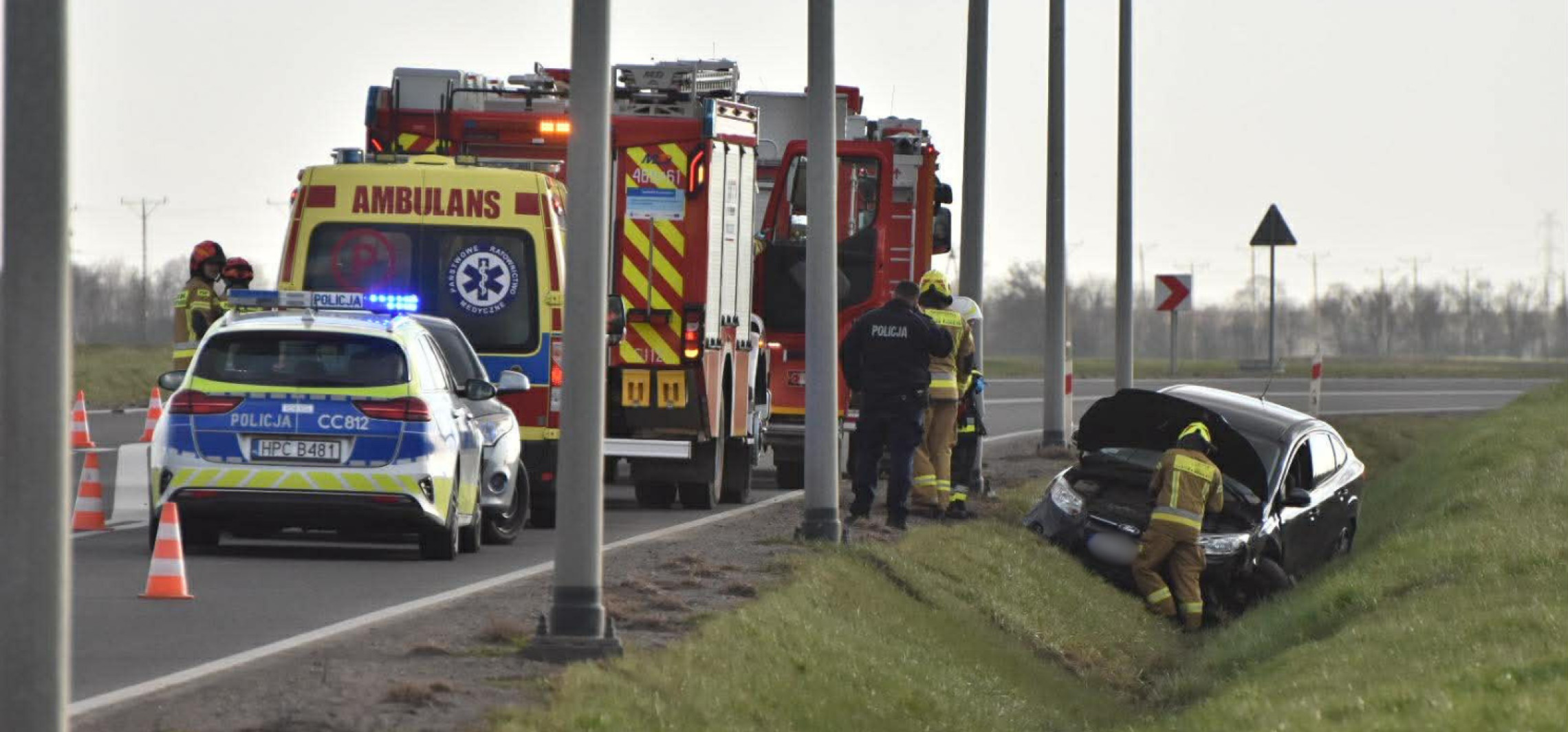 Wypadek pod Kruszwicą. Jedna osoba ranna