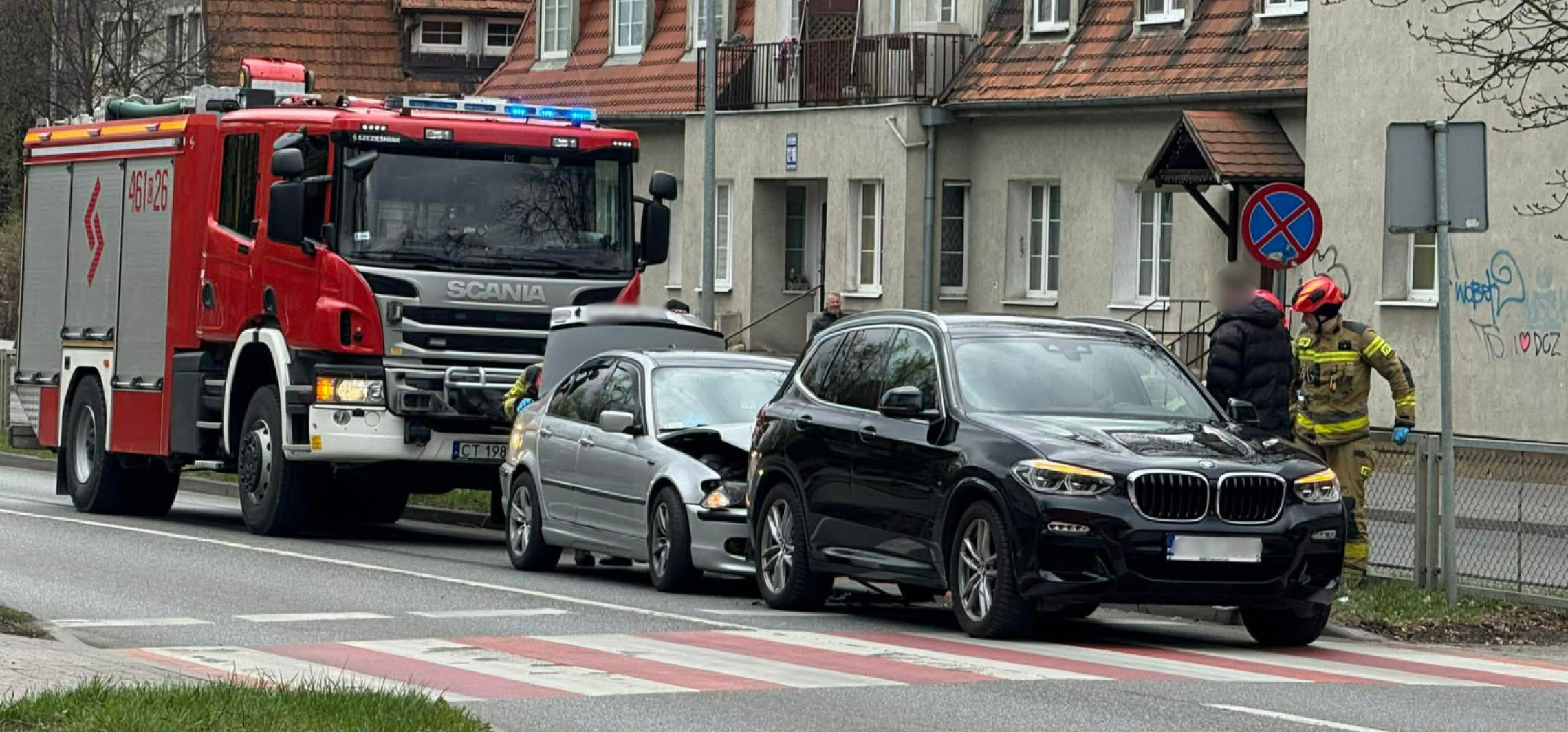 Dwa BMW zderzyły się w centrum