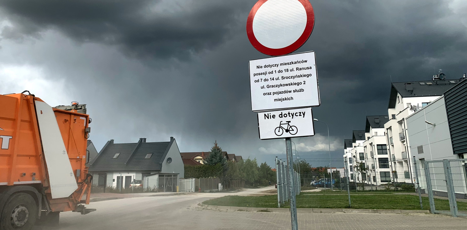 Inowrocław - Ulica Ranusa tylko dla mieszkańców