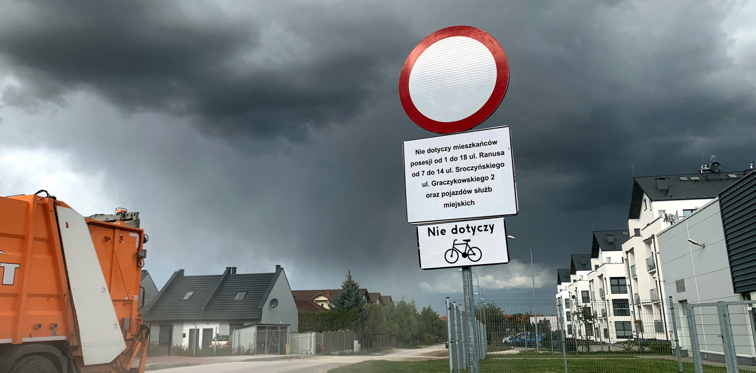 Inowrocław - Ulica Ranusa tylko dla mieszkańców