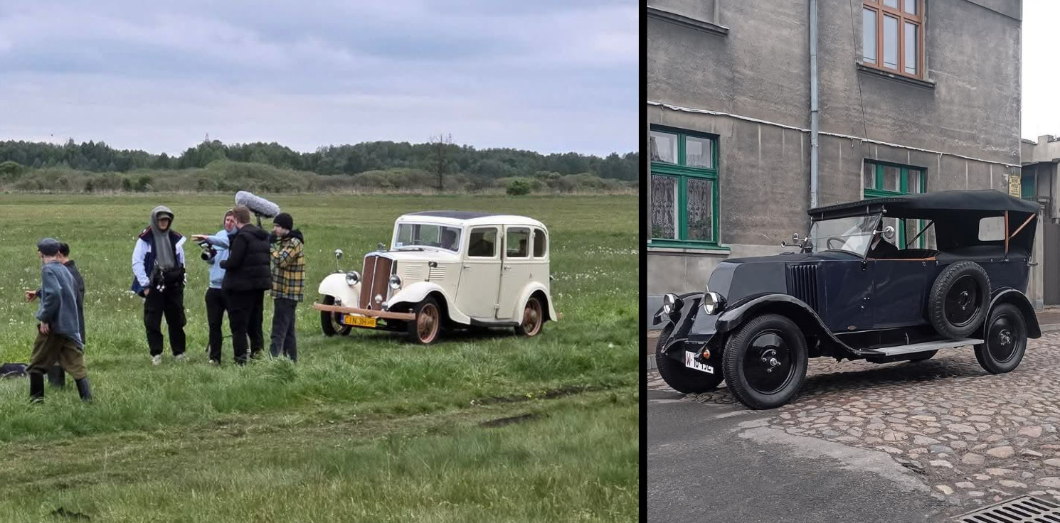 Inowrocław - Zabytkowe auta Łukasza Waszaka na wielkim ekranie