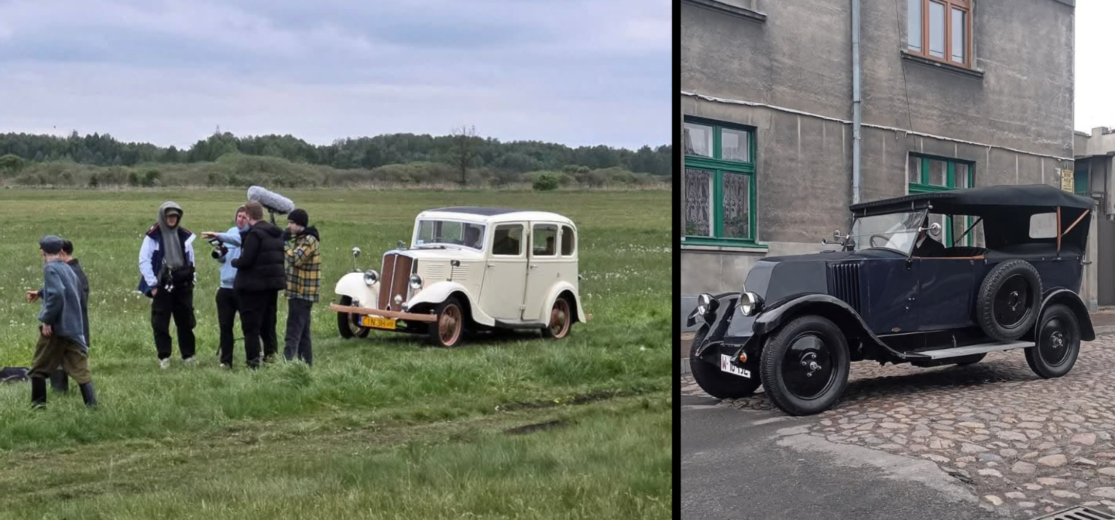Zabytkowe auta spod Inowrocławia na wielkim ekranie