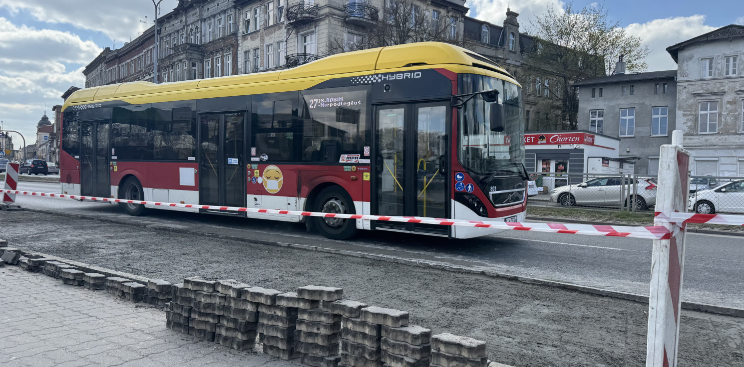 Inowrocław - Przystanek przy Dworcowej przeniesiony w inne miejsce