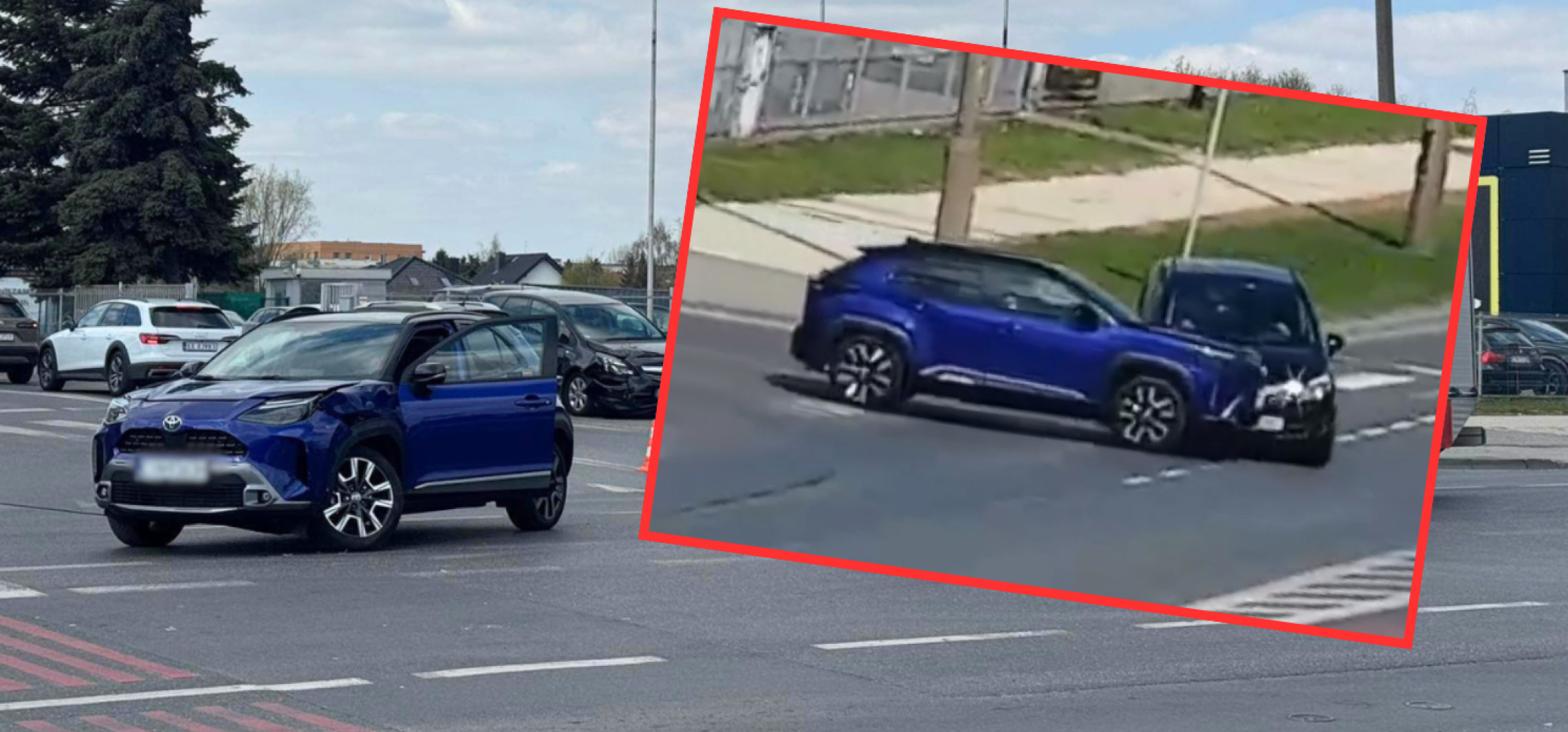 Tak doszło do kolizji na Poznańskiej. Mamy wideo