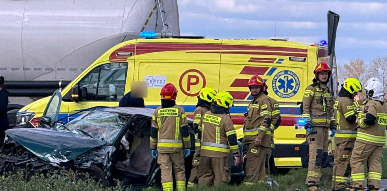 Strzelno - Groźna kraksa na krajowej "15"