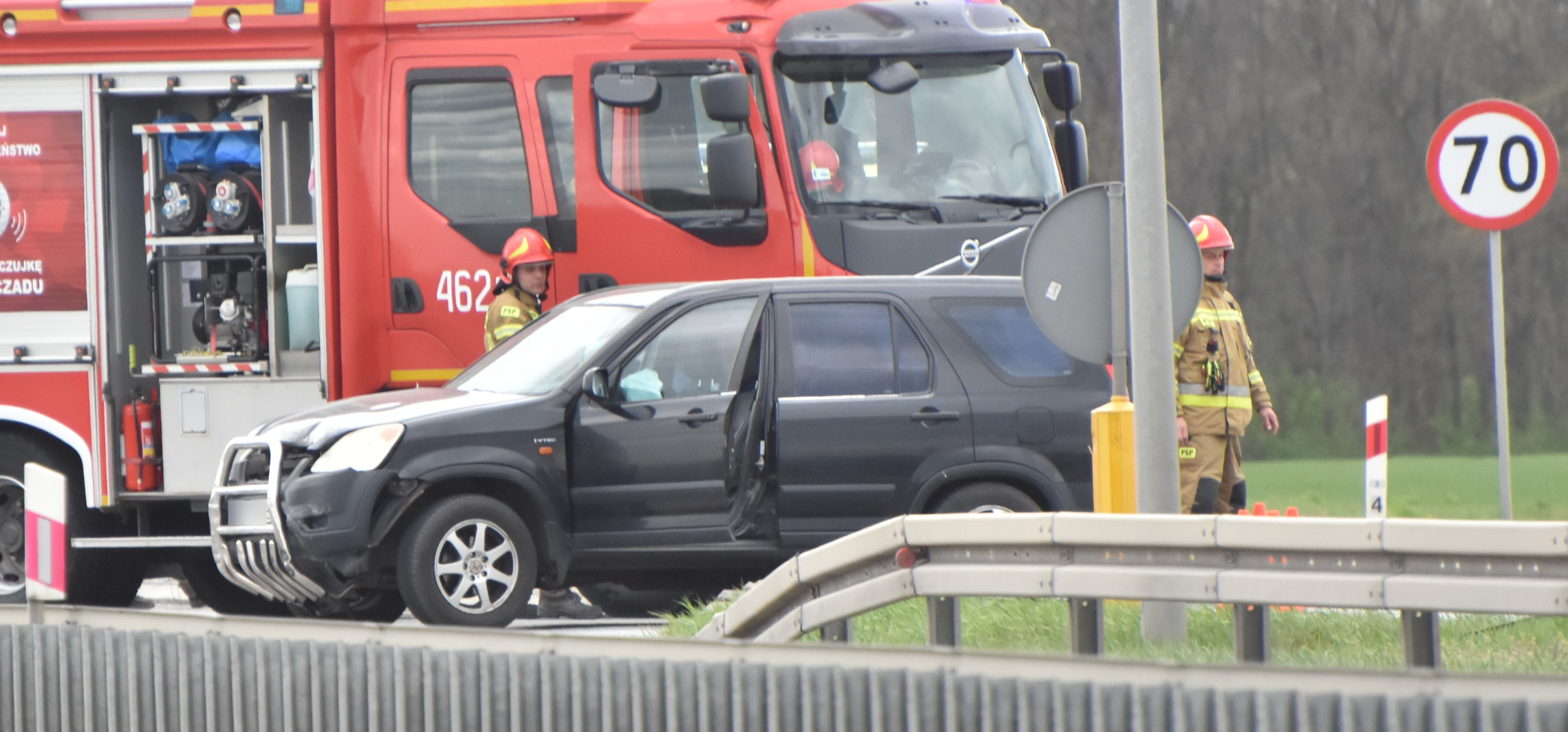 Zderzenie dwóch aut na wylotówce z Inowrocławia