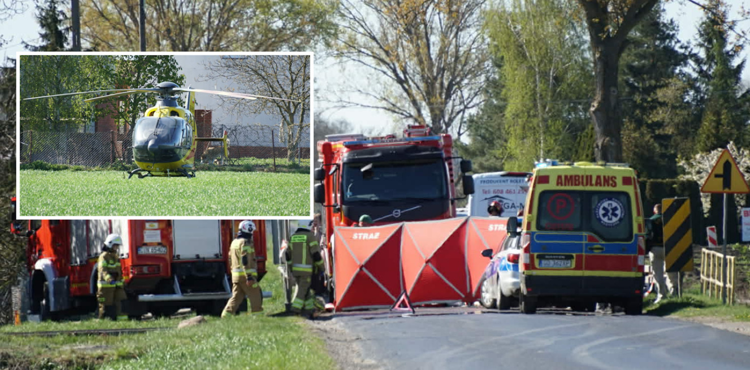 Region - Zderzenie z udziałem motocyklisty. Trwa reanimacja