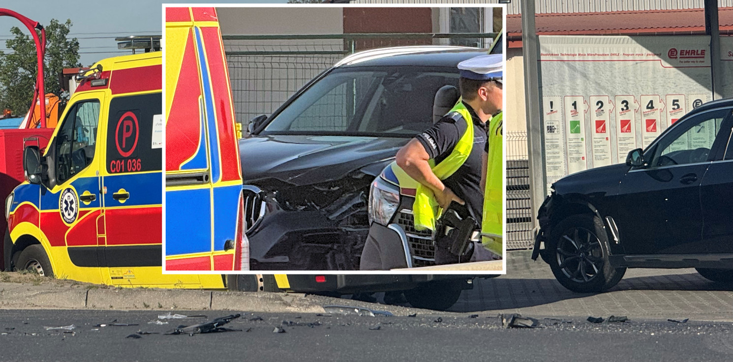 Region - Zderzenie motocykla z BMW. Jedna osoba ranna