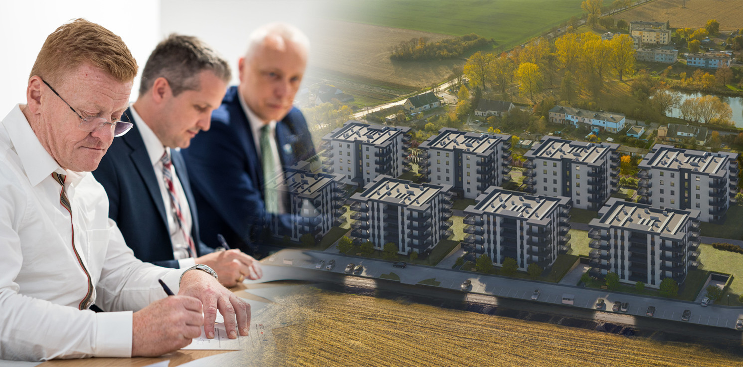 Gmina Inowrocław - Za dwa lata w Cieślinie powstanie 120 nowych mieszkań