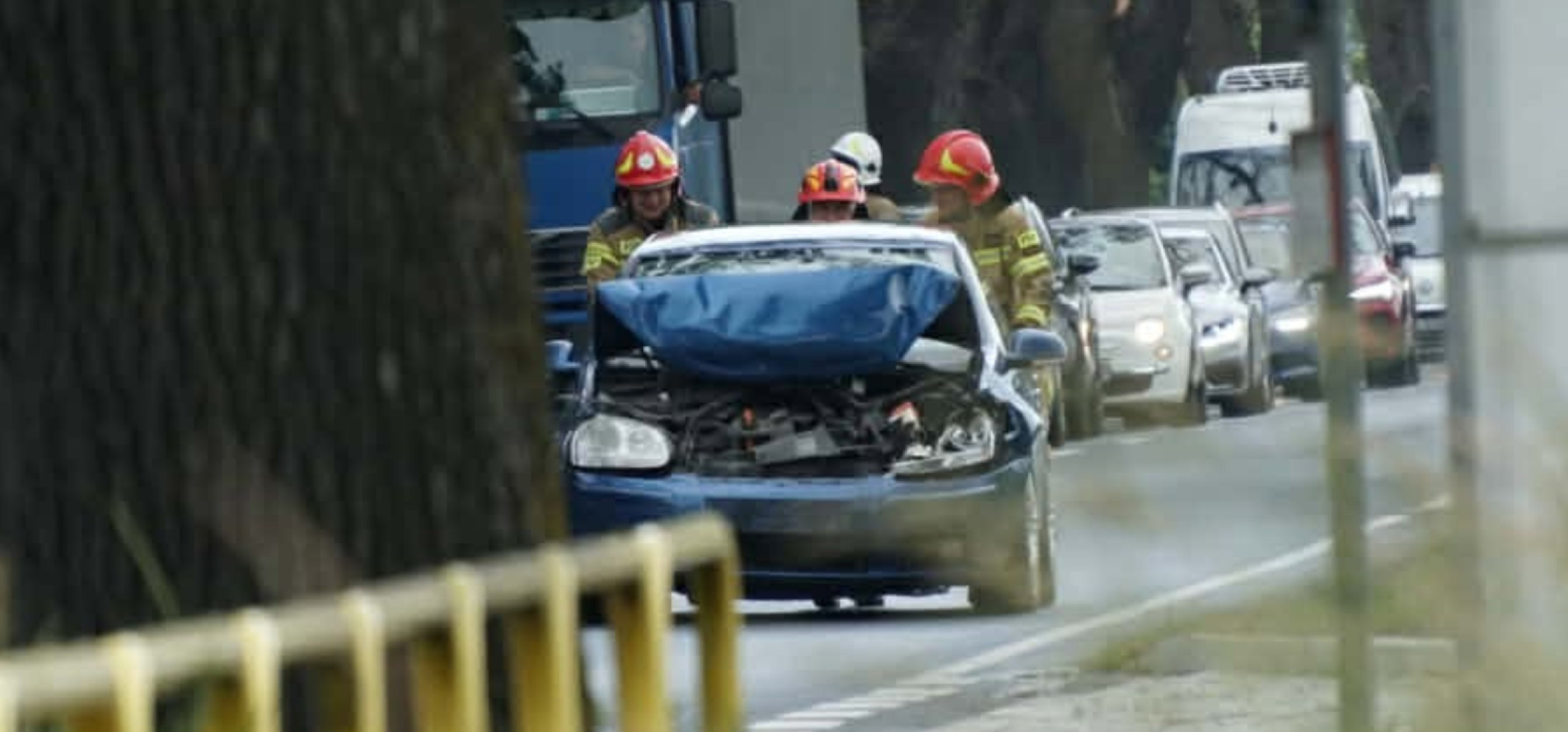 Zderzenie dwóch samochodów pod Inowrocławiem