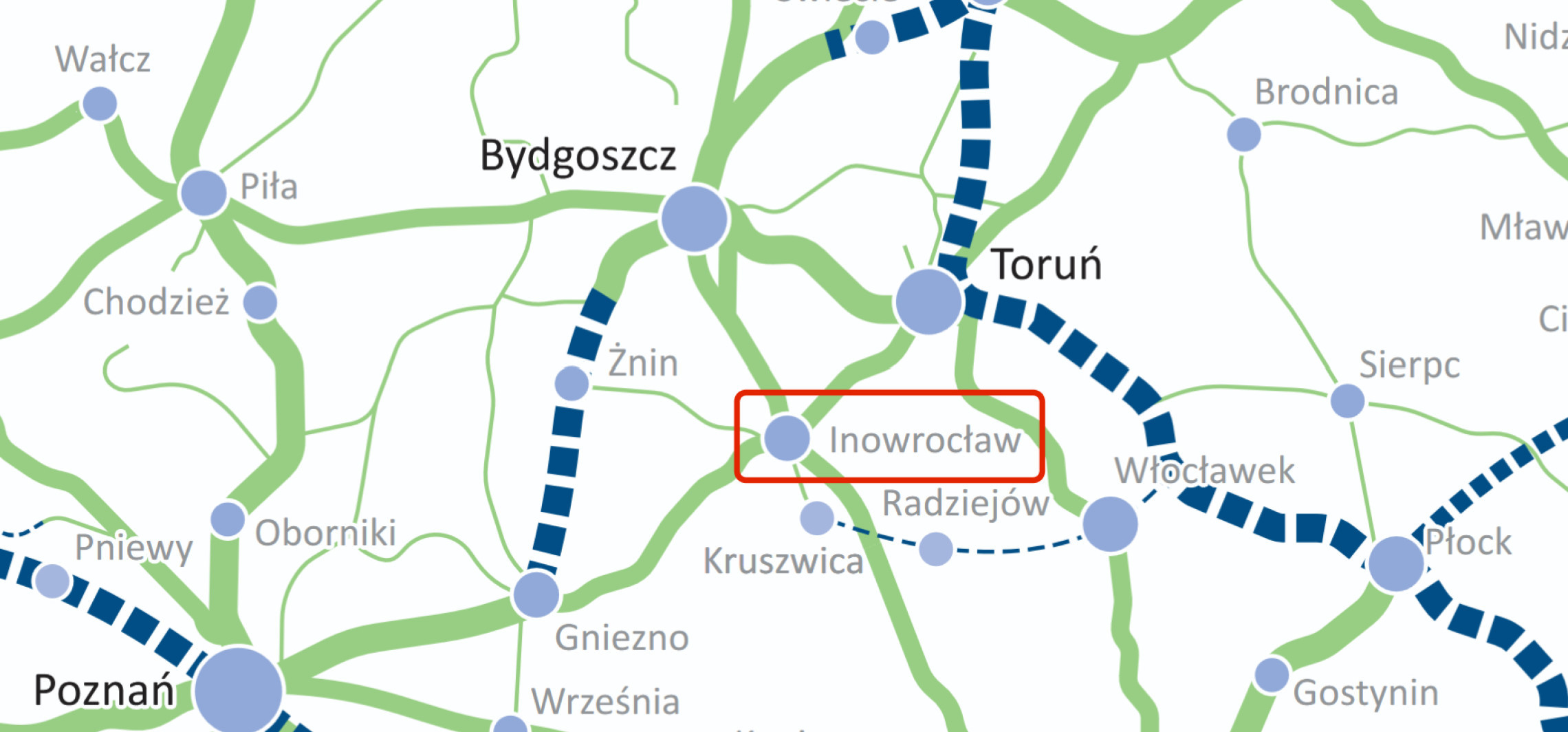 Rewolucja na kolejowej mapie Polski. Nowa linia z Inowrocławia do Włocławka