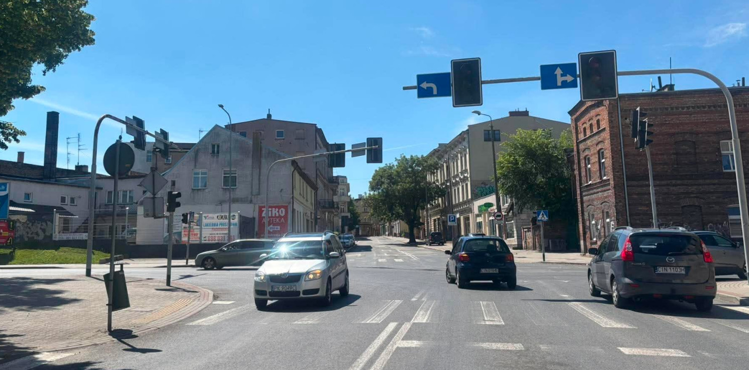Inowrocław - Nie działa sygnalizacja świetlna w centrum miasta