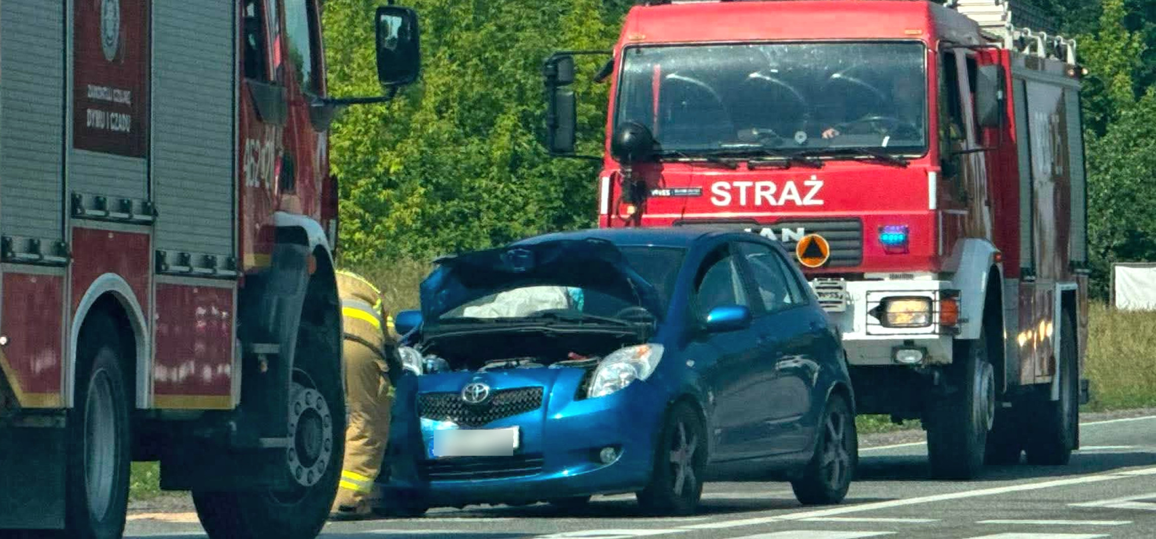 Kraksa w Latkowie. Toyota zderzyła się z BMW