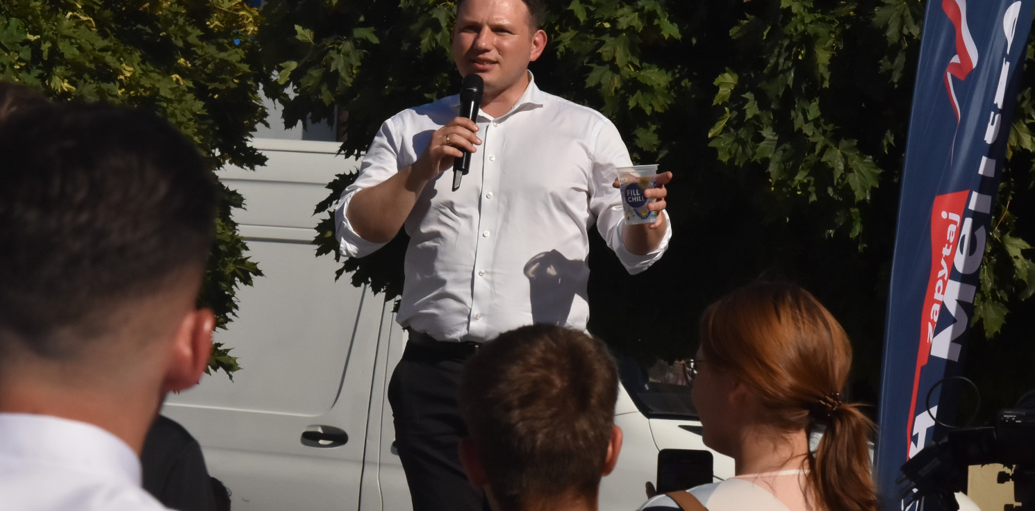 Inowrocław - Mentzen w Inowrocławiu. O co pytali mieszkańcy?
