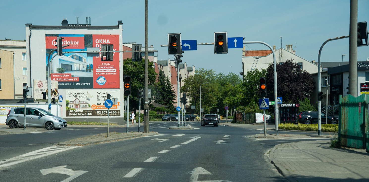 Inowrocław - Nie działa sygnalizacja w centrum