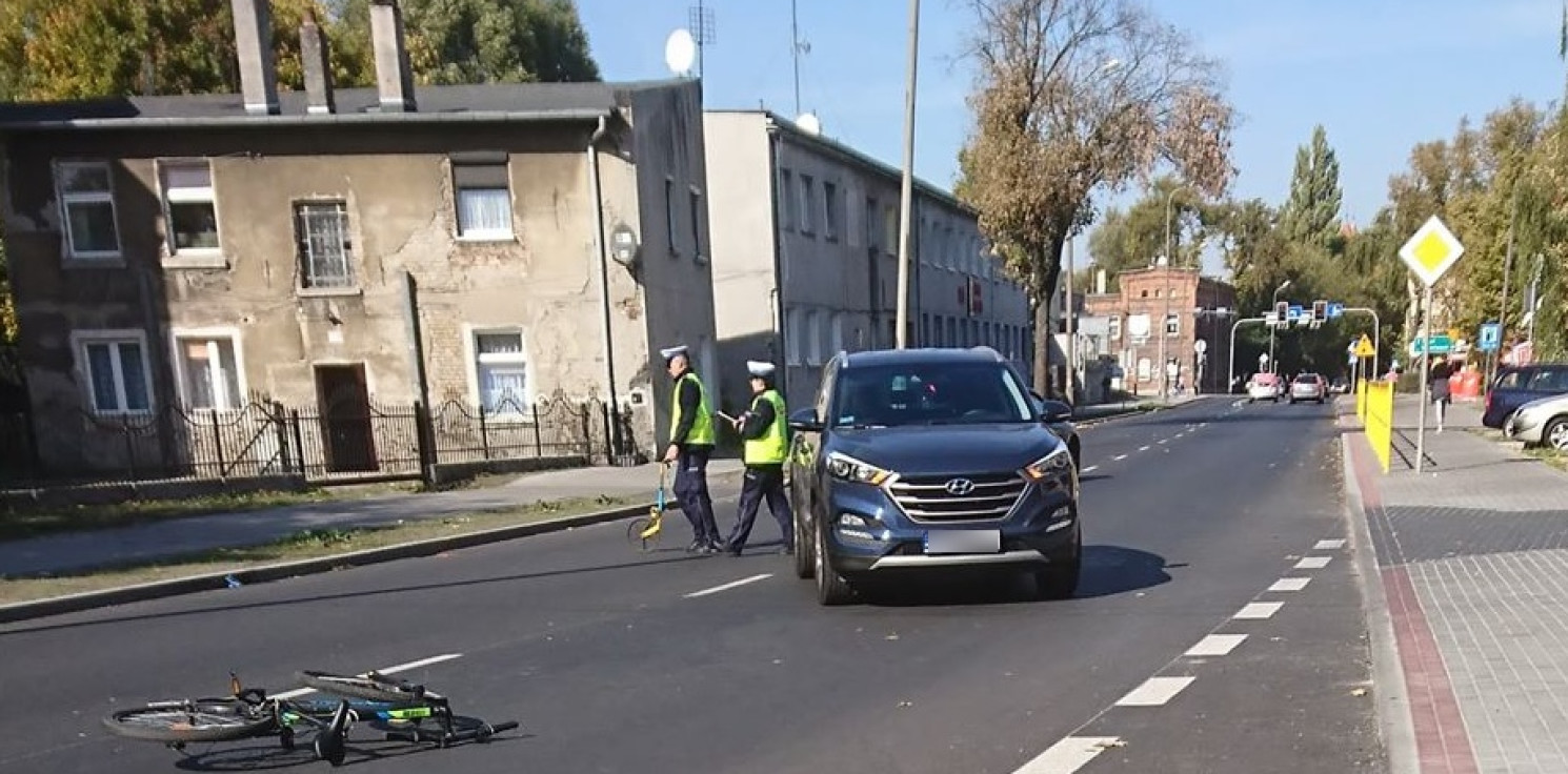 Inowrocław - Rowerzysta potrącony na ul. Andrzeja
