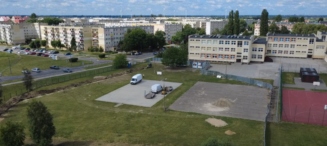 Byliśmy na placu budowy lodowiska na Rąbinie [video]
