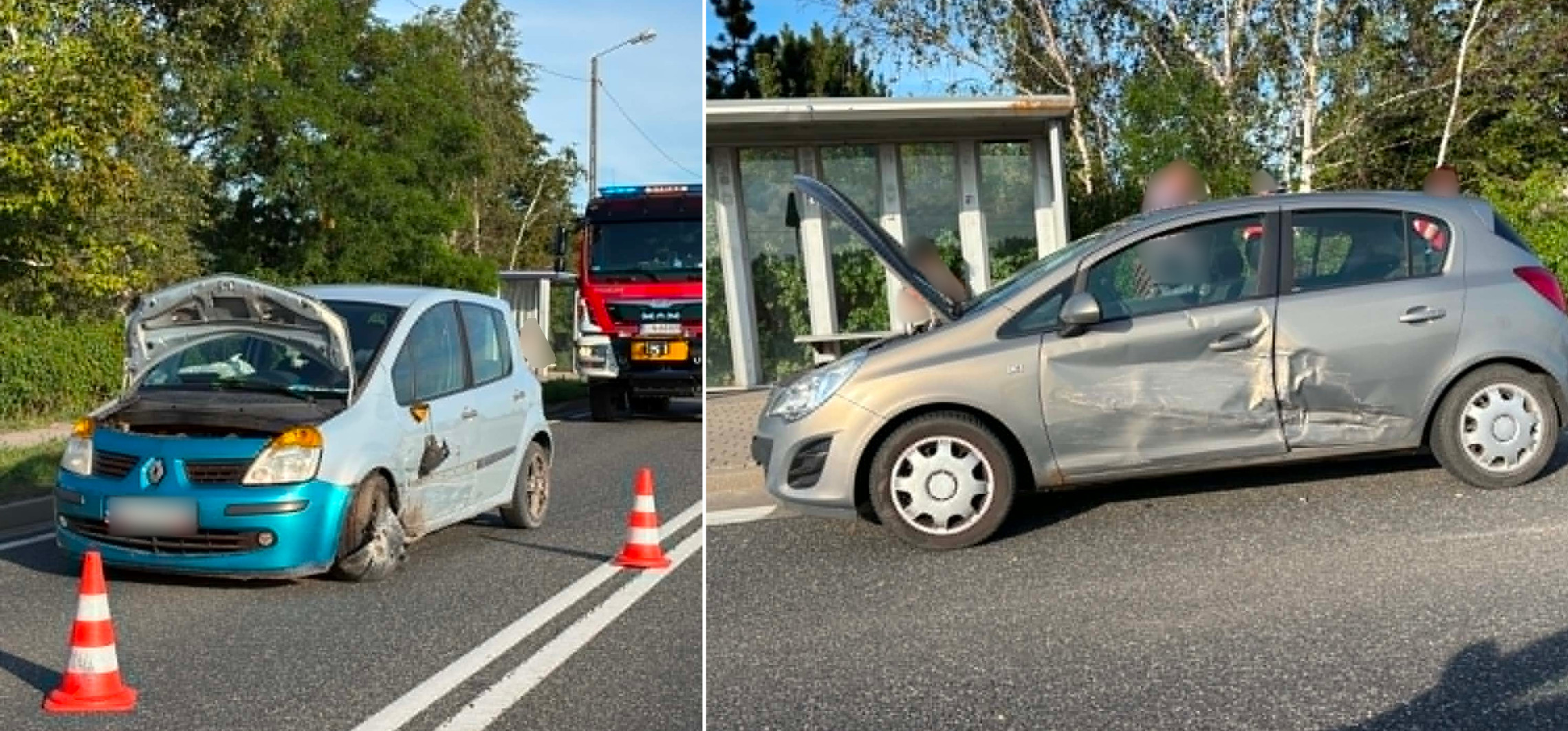 Potrójna kraksa na drodze do Bydgoszczy