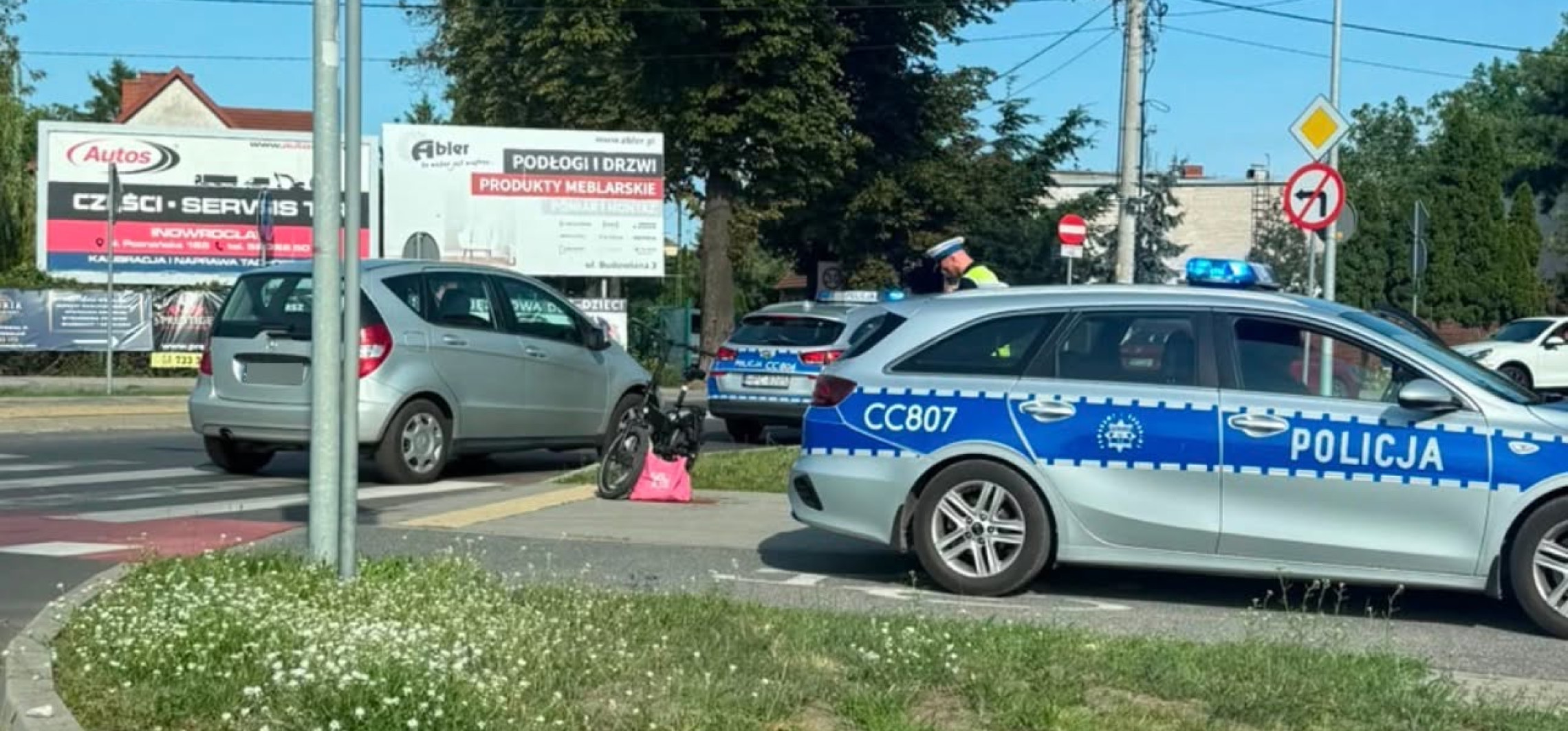 Samochodem potrąciła rowerzystę. Trafił do szpitala
