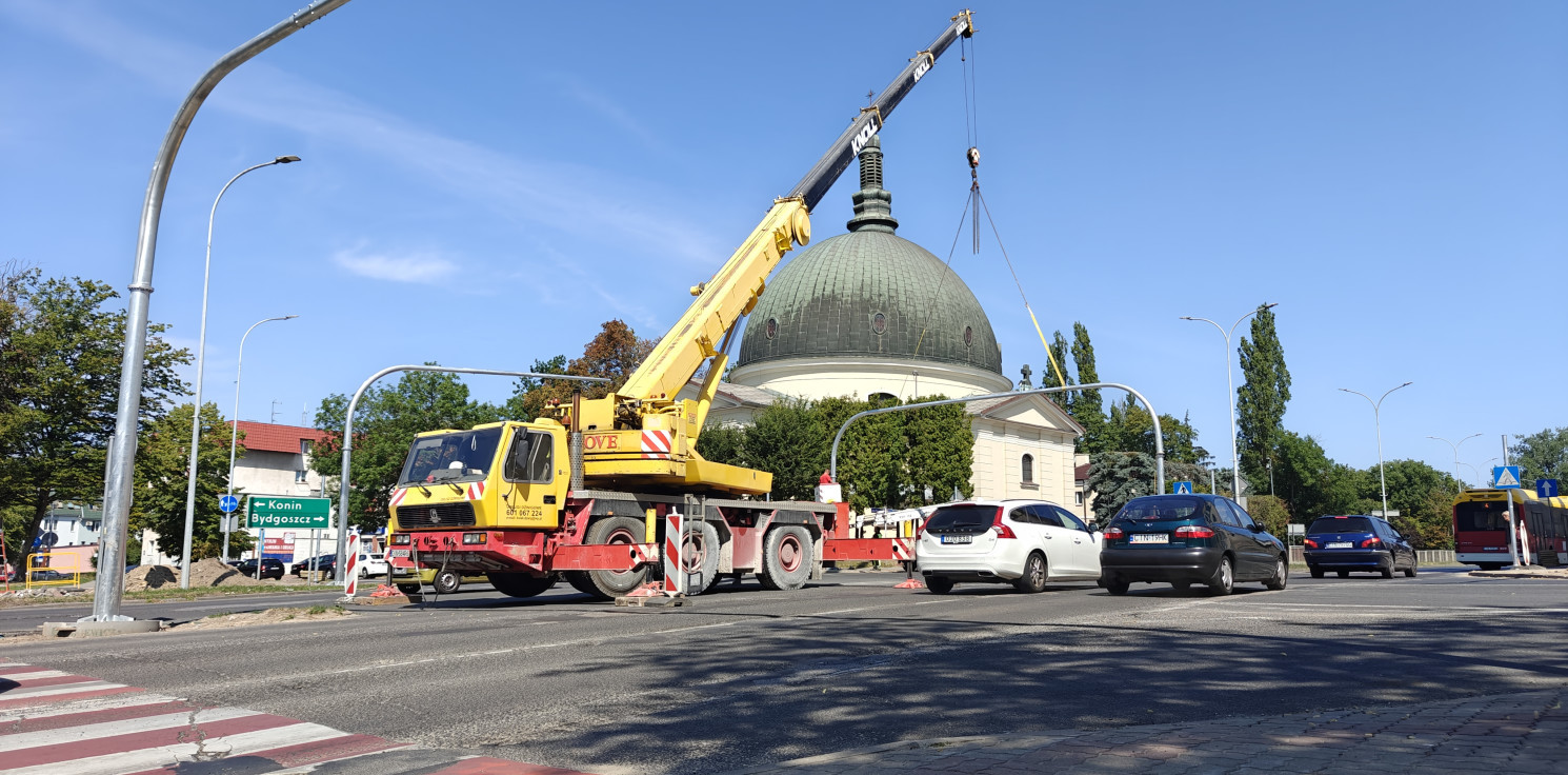 Inowrocław - Remont sygnalizacji. Od czwartku kolejne utrudnienia na ważnym skrzyżowaniu