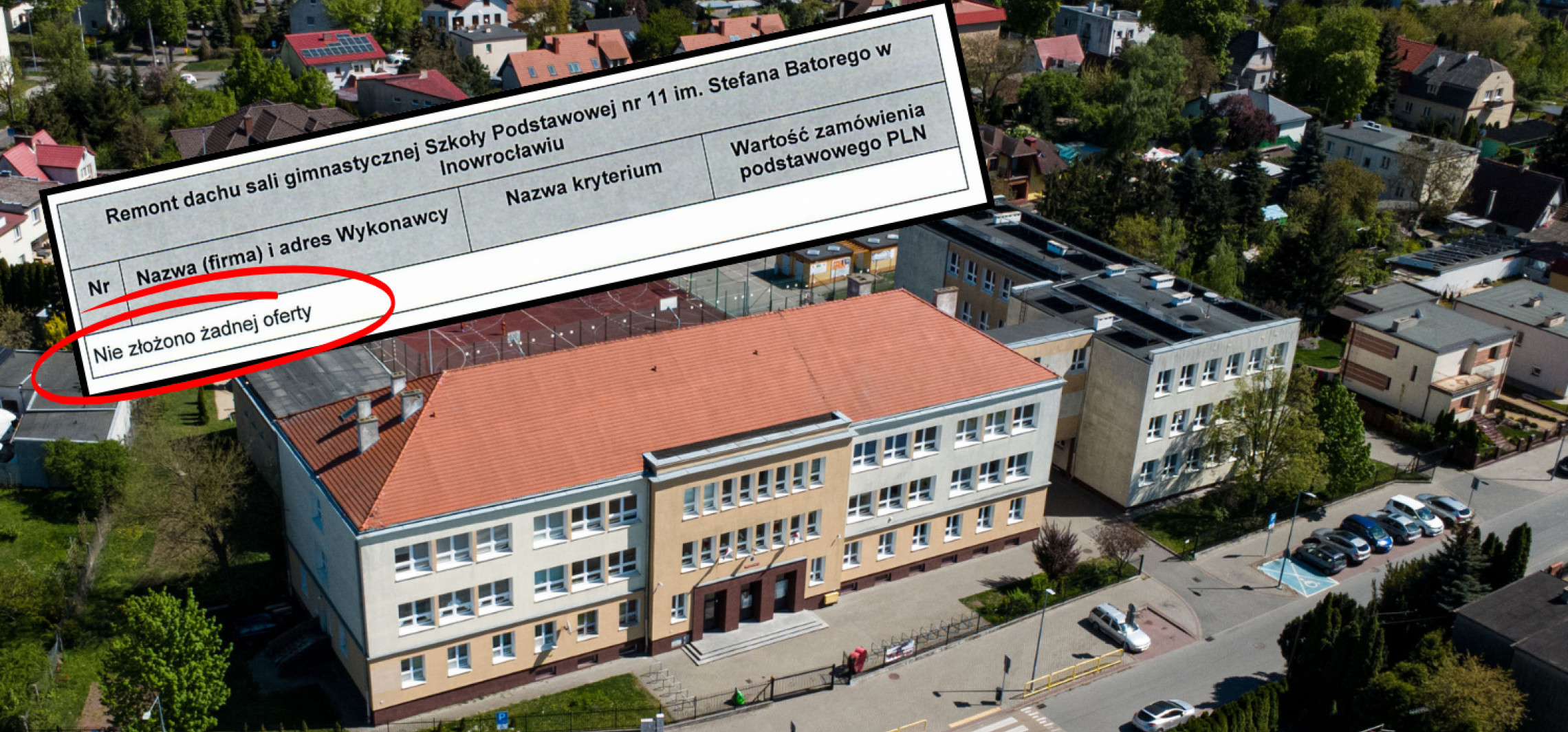 Nie ma chętnych na remont dachu sali gimnastycznej w “Jedenastce”