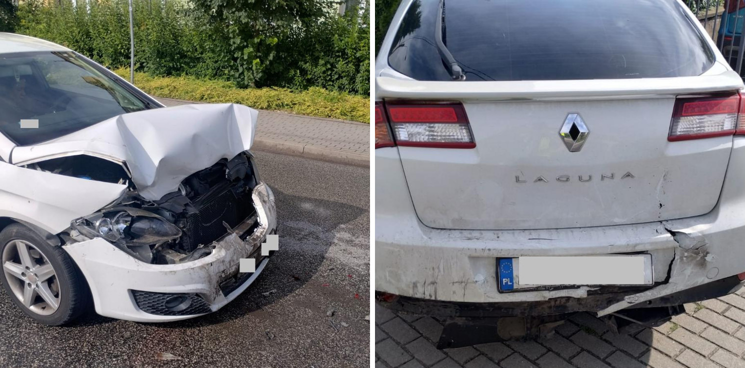 Radziejów - Jazda “na zderzaku” skończyła się kolizją